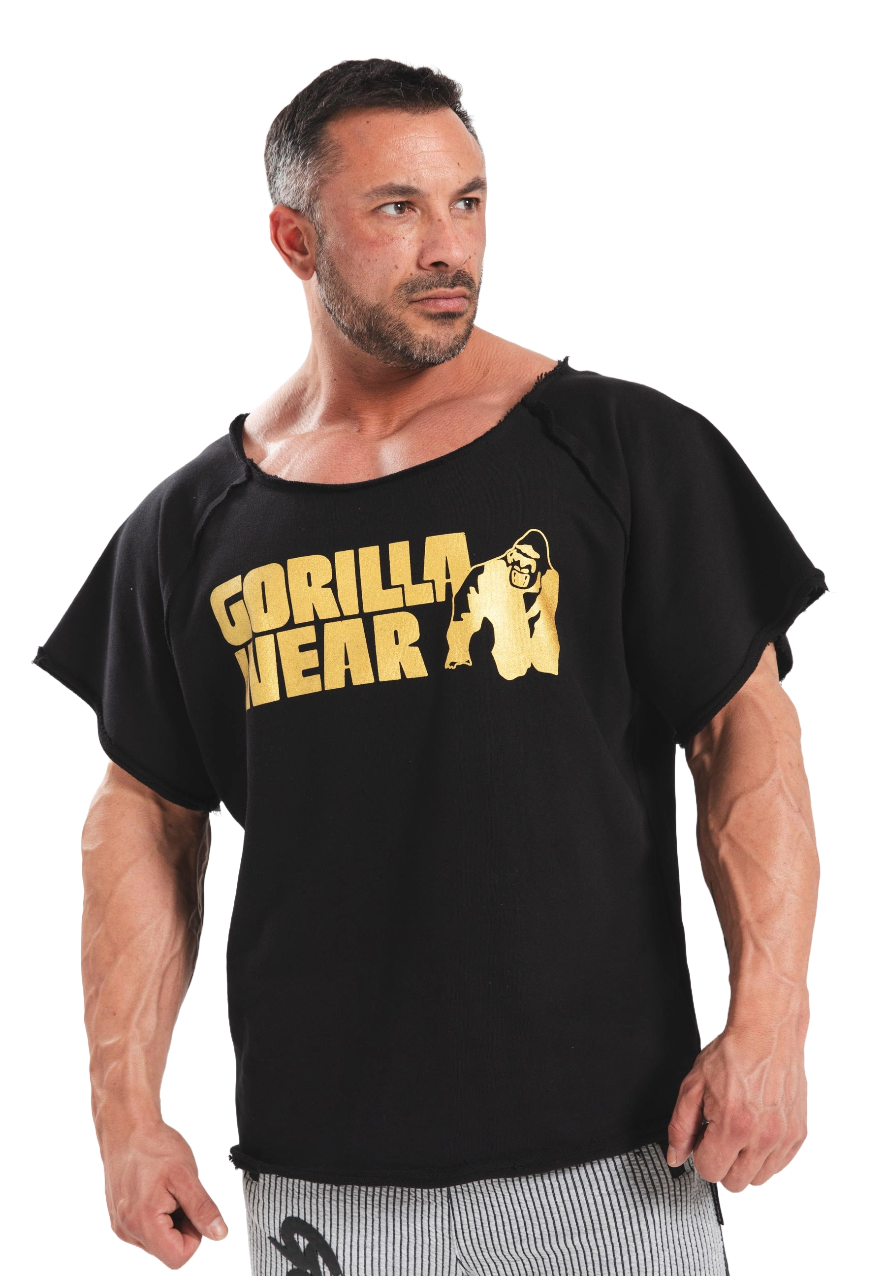 Gorilla Wear Classic Workout Top, black/gold Gorilla Wear