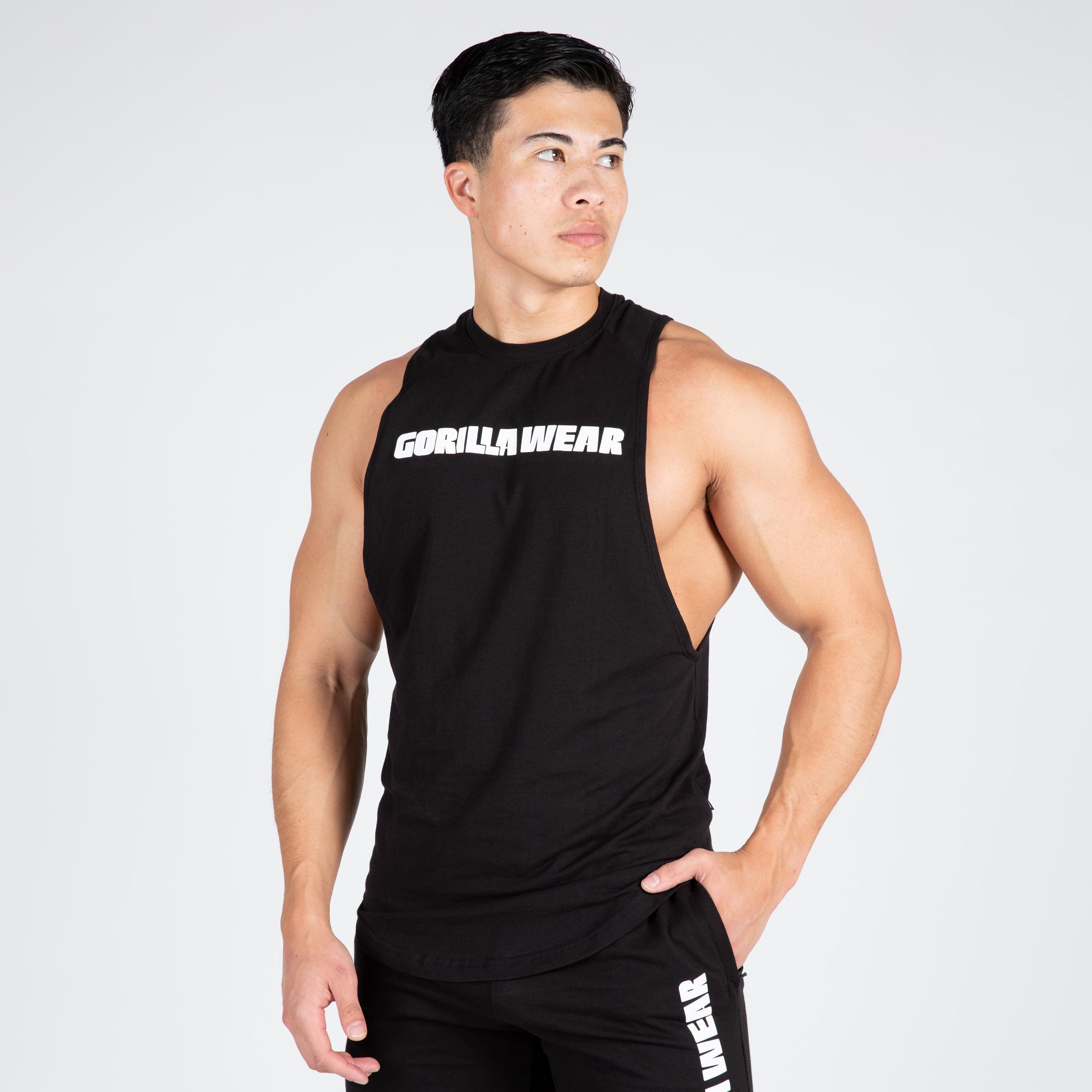 Gorilla Wear Milo Drop Armhole Tank Top, black Gorilla Wear