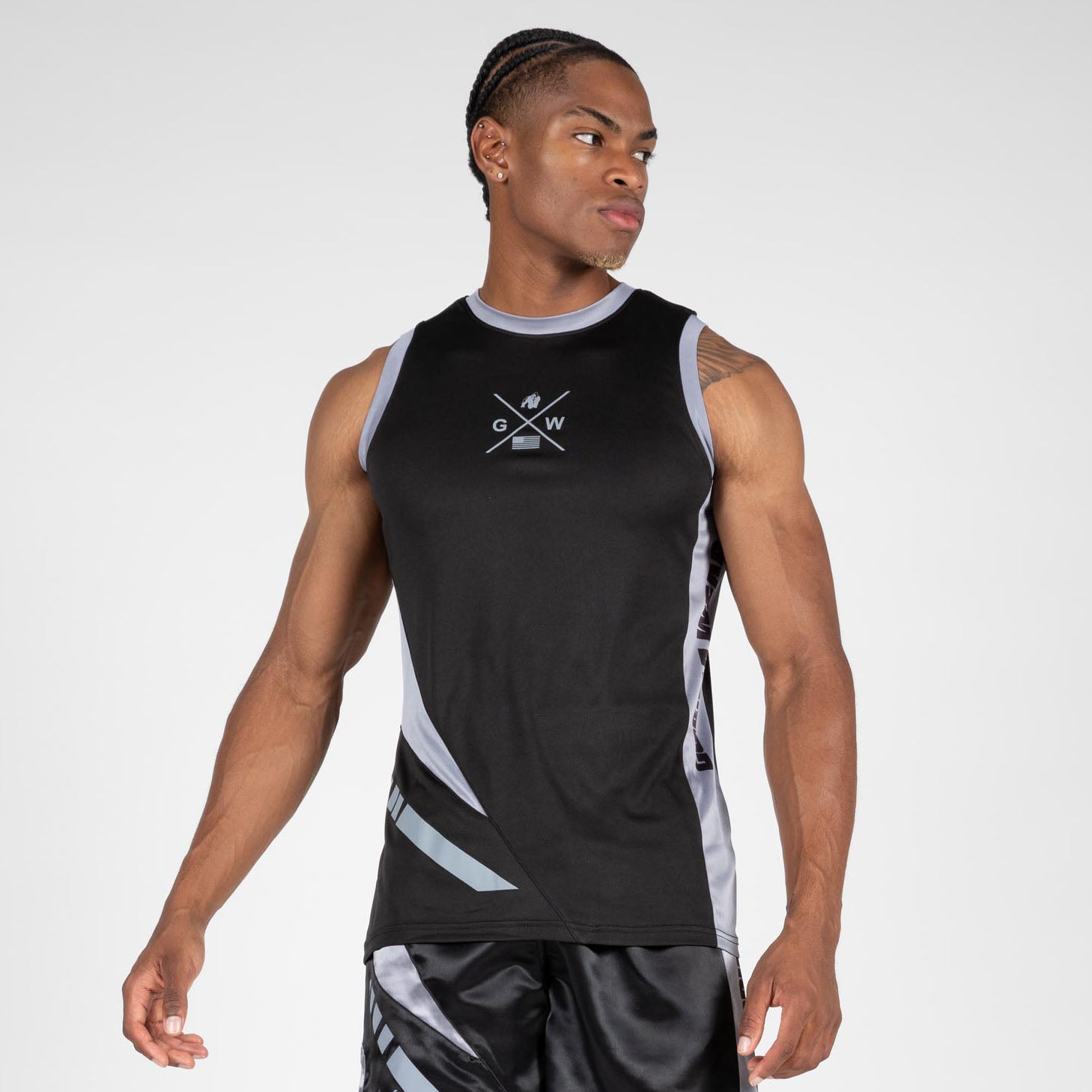 Gorilla Wear Hornell Tank Top, black/grey Gorilla Wear