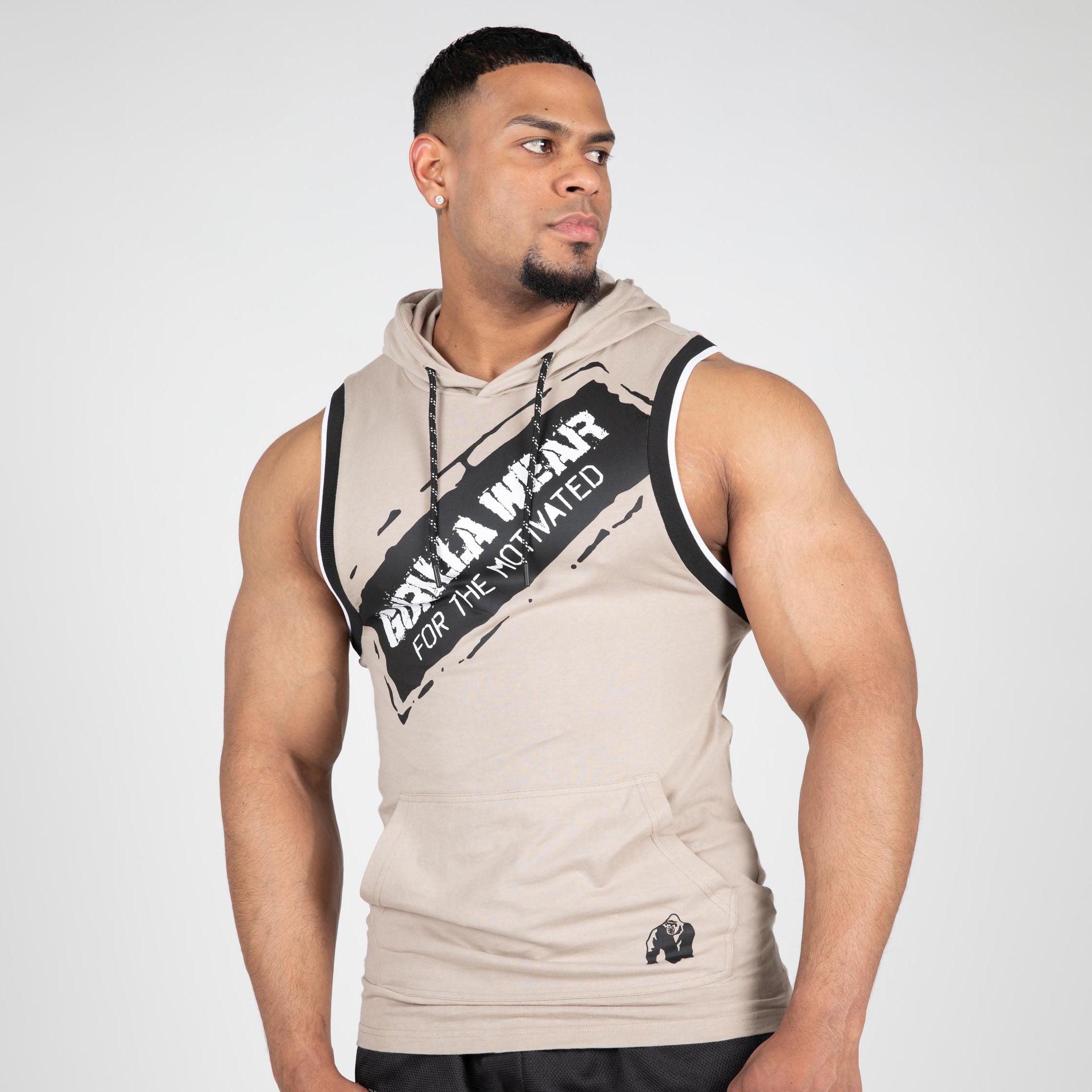 Gorilla Wear Loretto Hooded Tank Top, beige Gorilla Wear