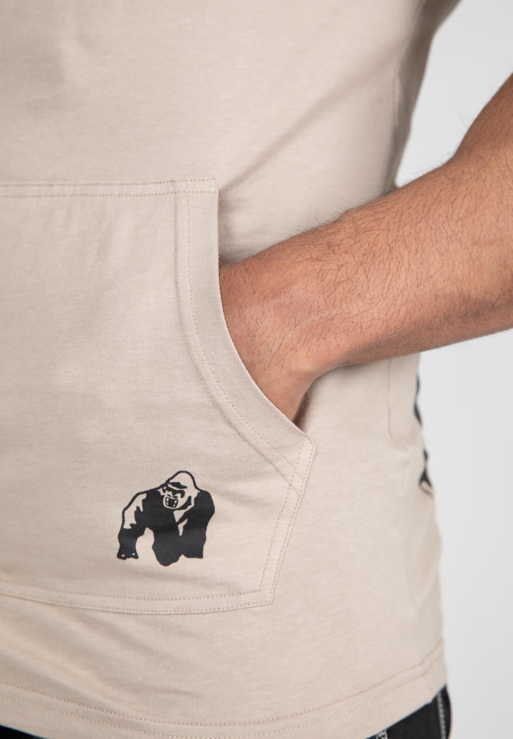Gorilla Wear Loretto Hooded Tank Top, beige Gorilla Wear