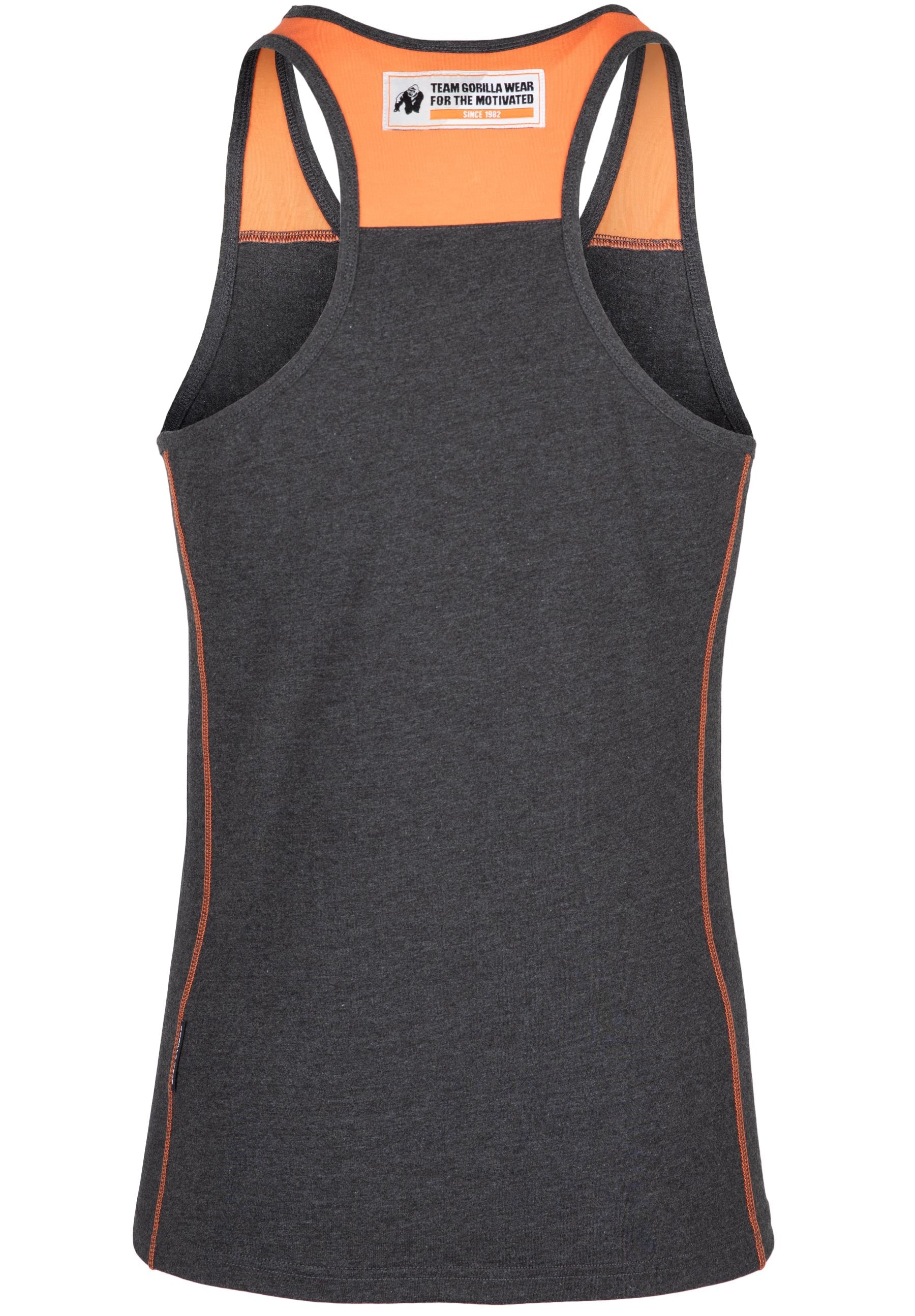 Gorilla Wear Wallace Tank Top, grey/orange Gorilla Wear