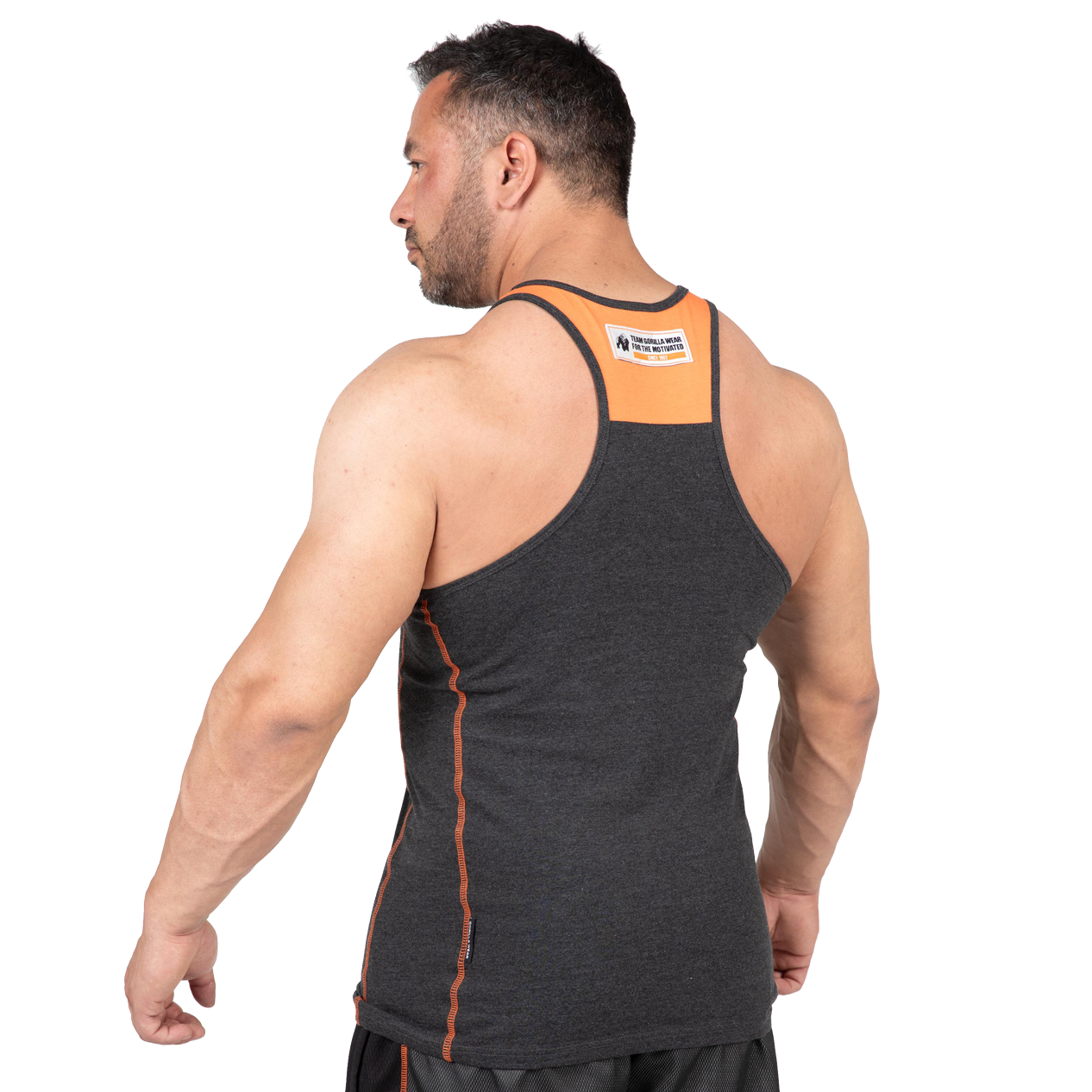Gorilla Wear Wallace Tank Top, grey/orange Gorilla Wear