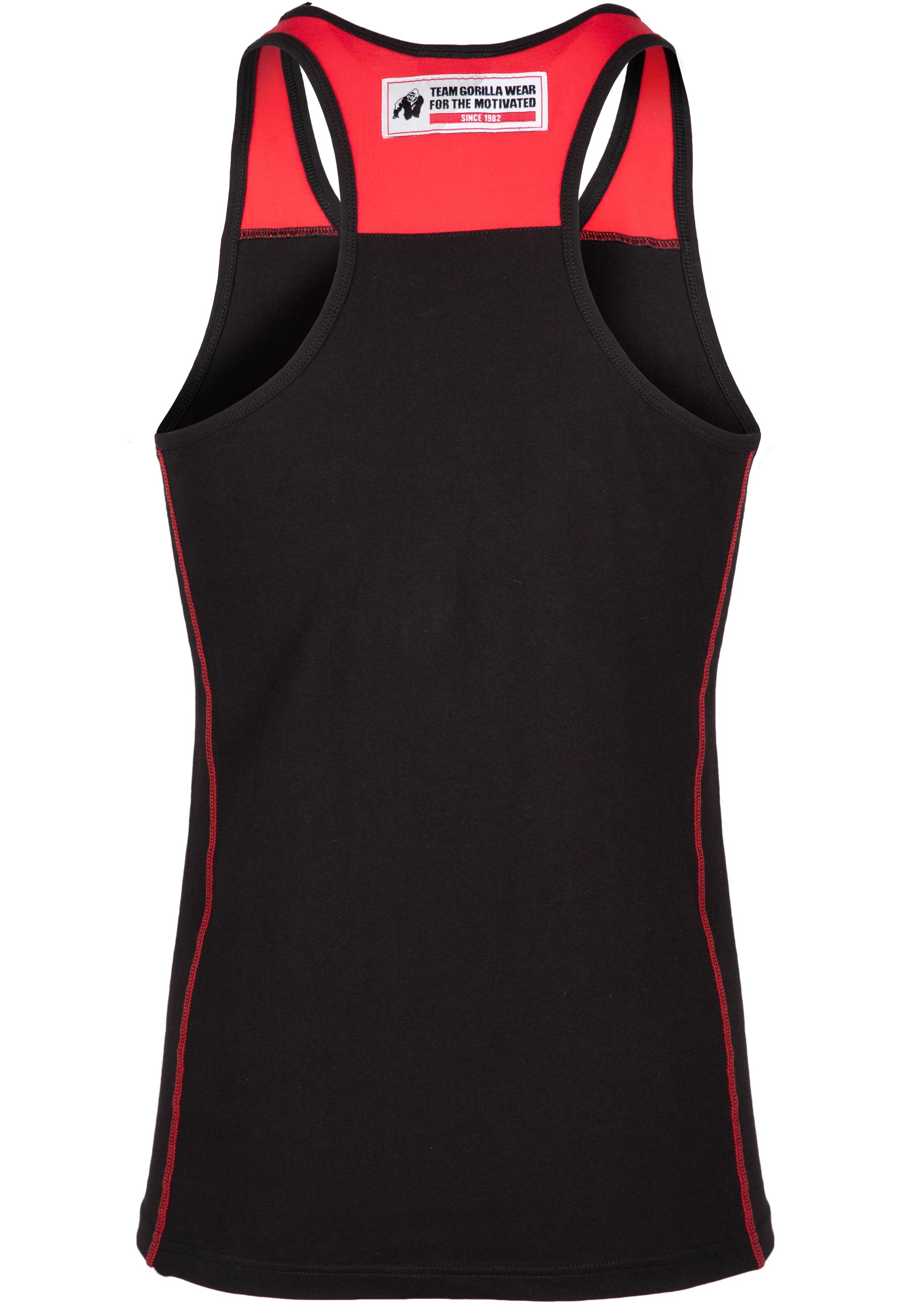 Gorilla Wear Wallace Tank Top, black/red Gorilla Wear