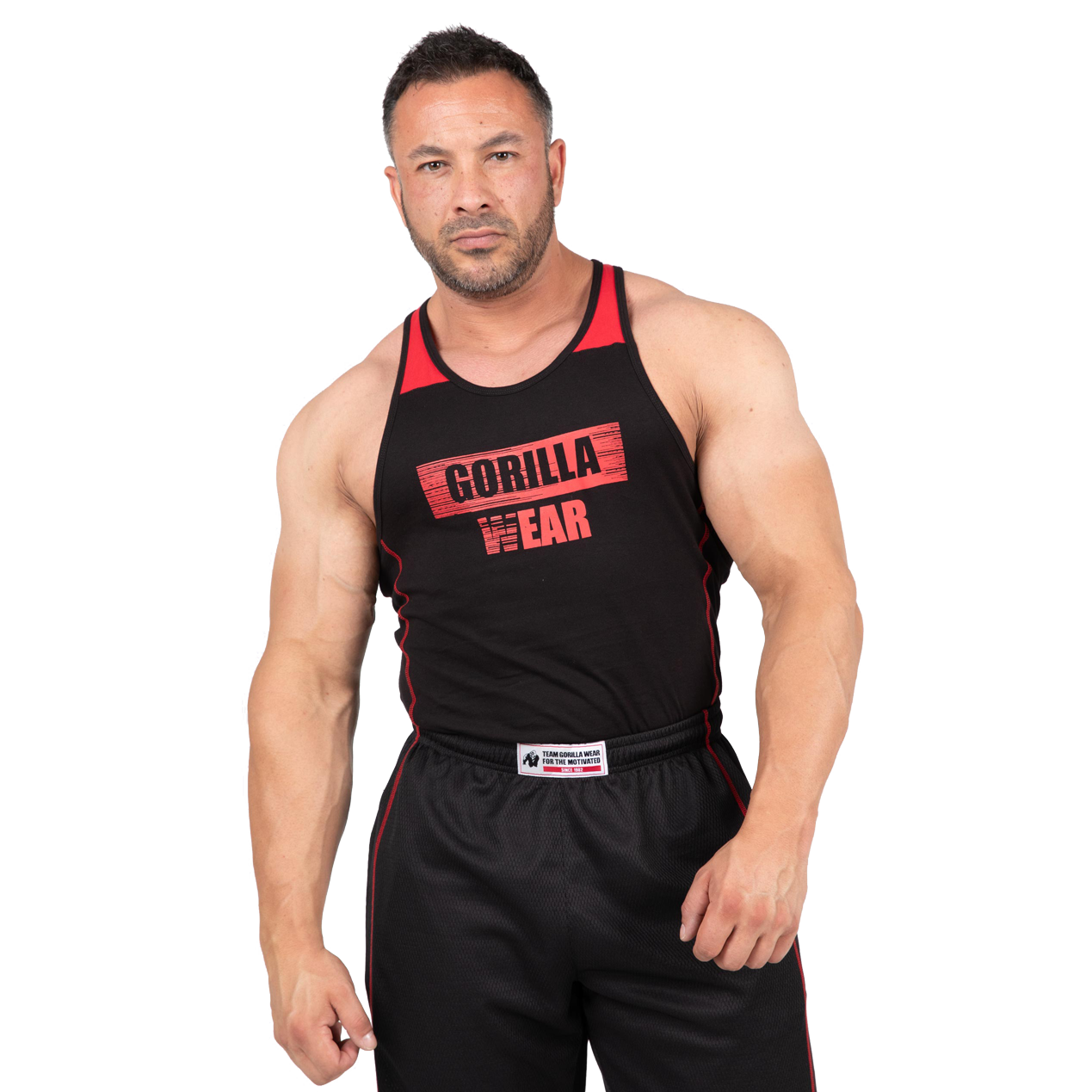 Gorilla Wear Wallace Tank Top, black/red Gorilla Wear
