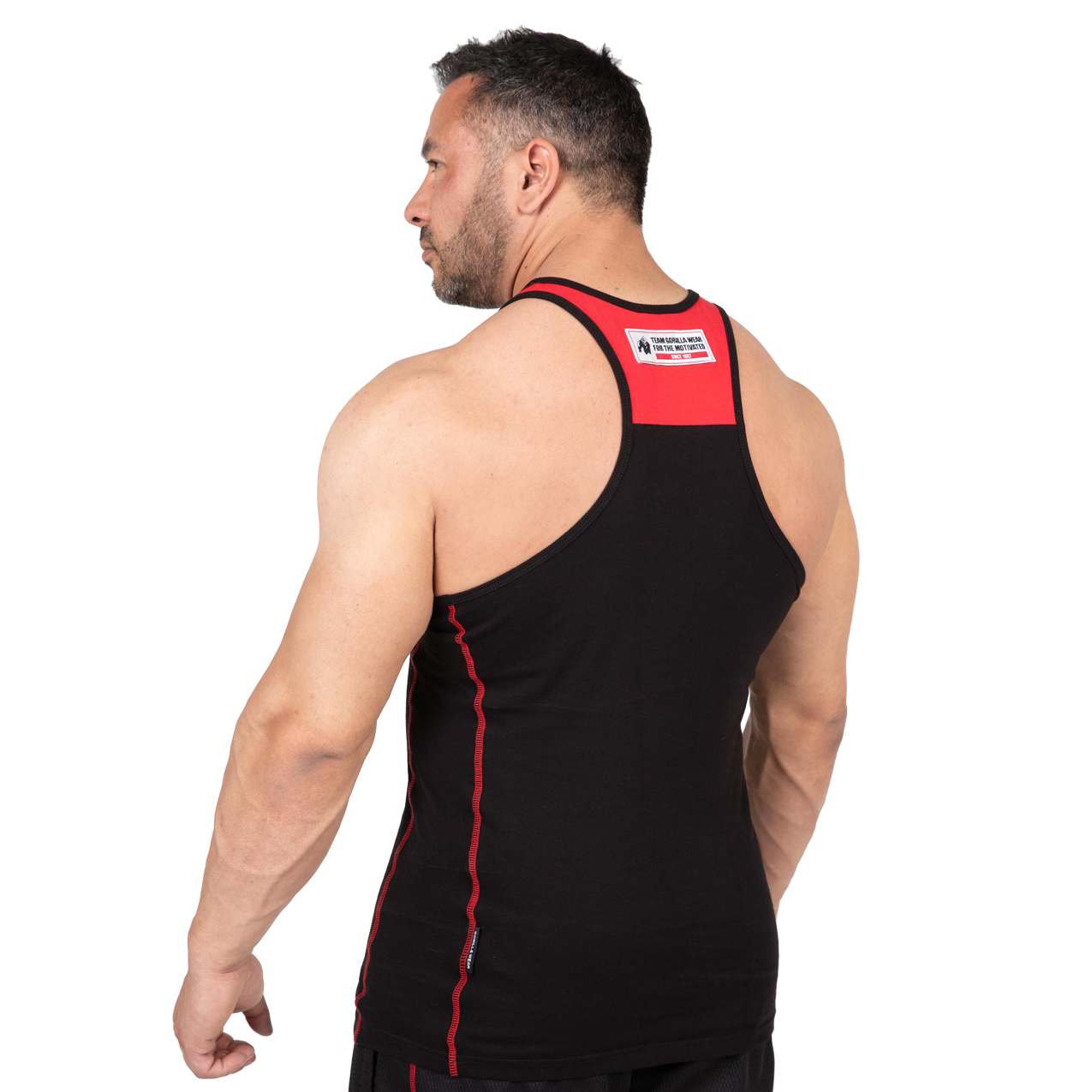 Gorilla Wear Wallace Tank Top, black/red Gorilla Wear