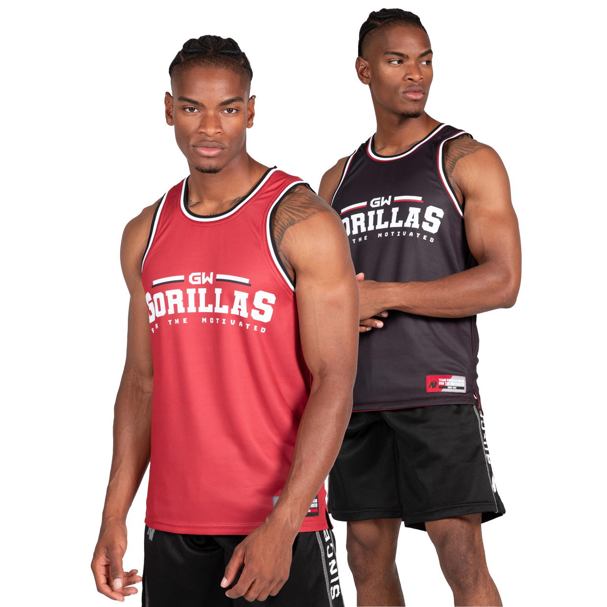 Gorilla Wear Keene Reversible Tank Top, red/black Gorilla Wear