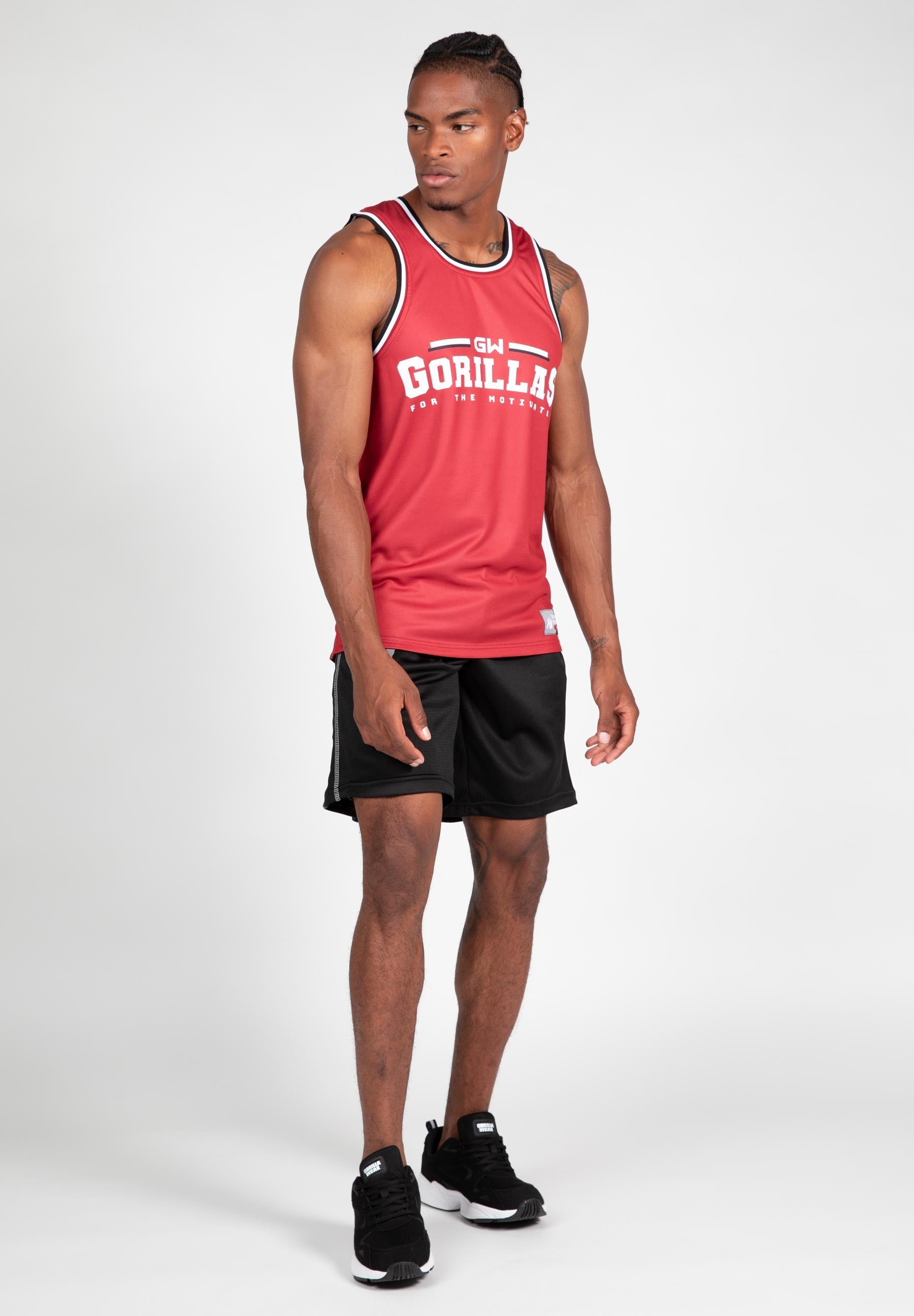 Gorilla Wear Keene Reversible Tank Top, red/black Gorilla Wear