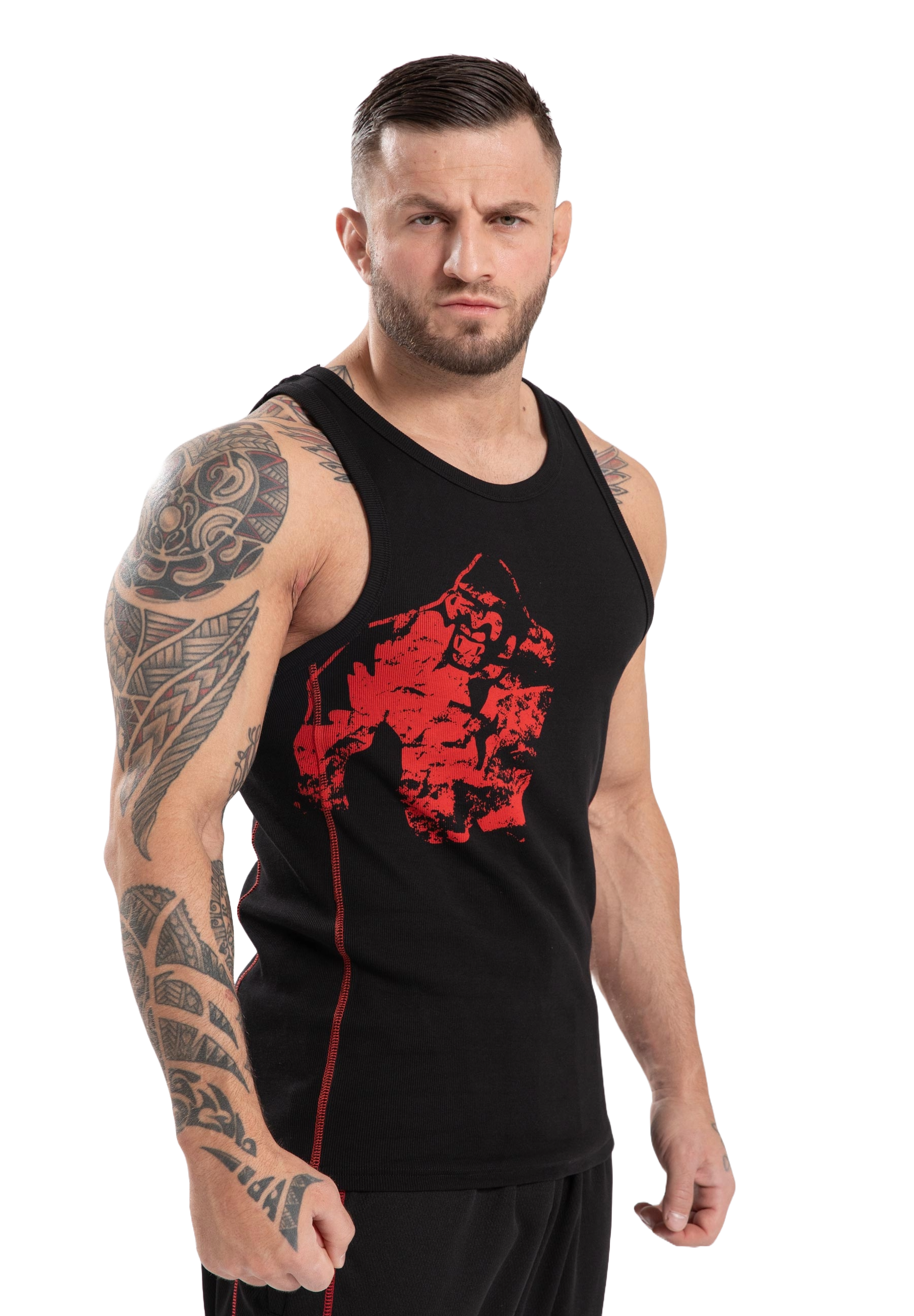 Gorilla Wear Monterey Tank Top, black/red Gorilla Wear