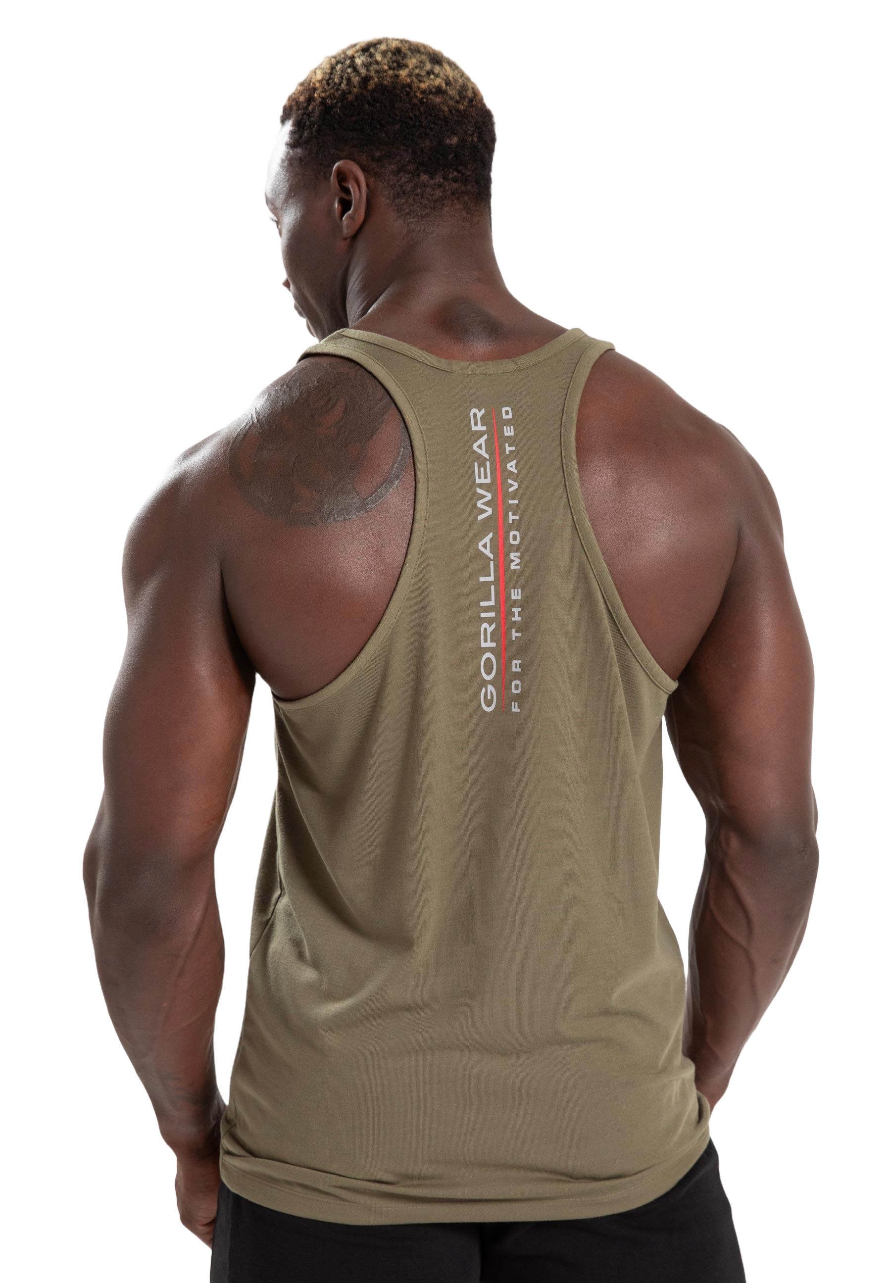 Gorilla Wear Lafayette Racerback Tank Top, army green Gorilla Wear