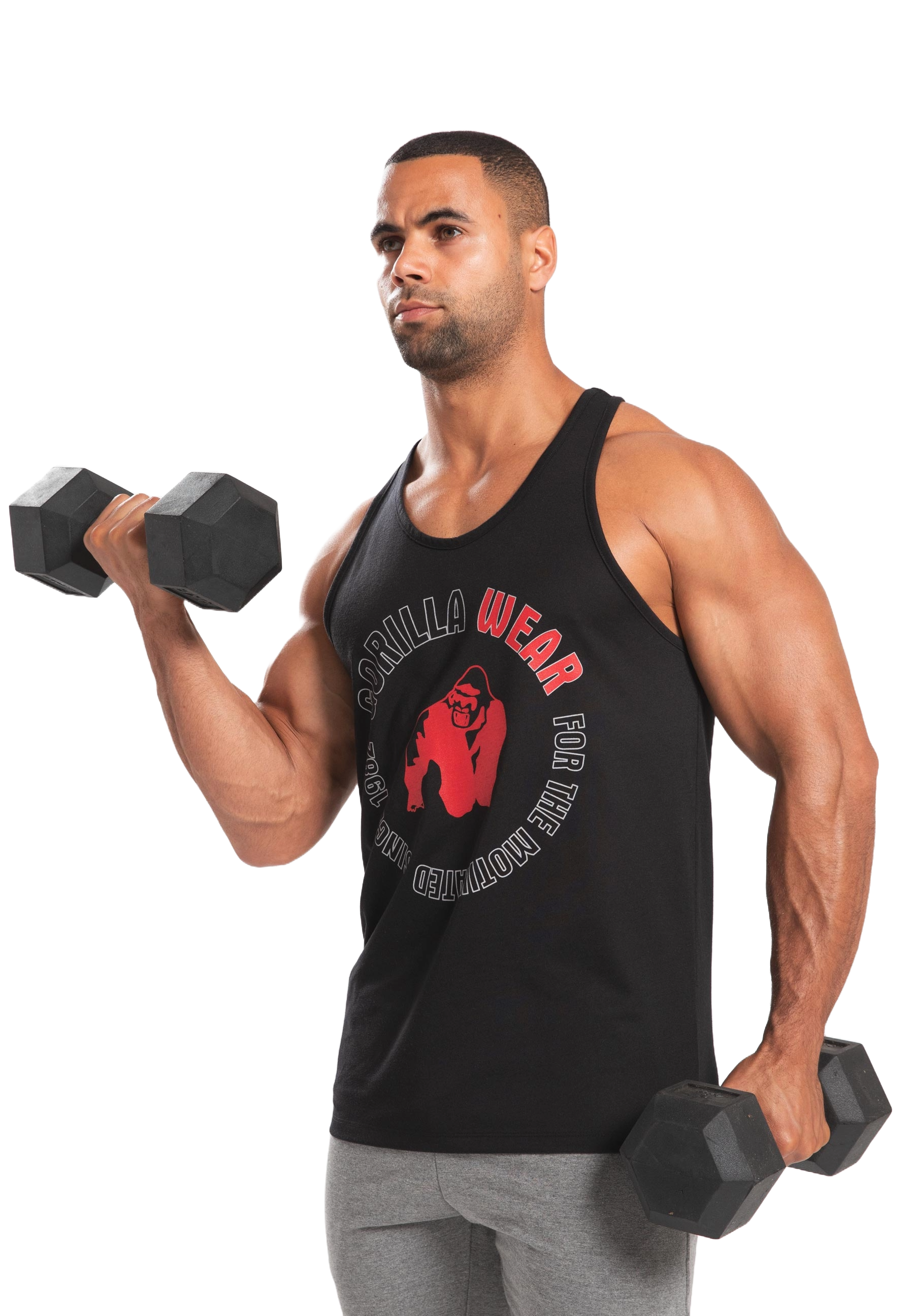 Gorilla Wear Lafayette Racerback Tank Top, black Gorilla Wear