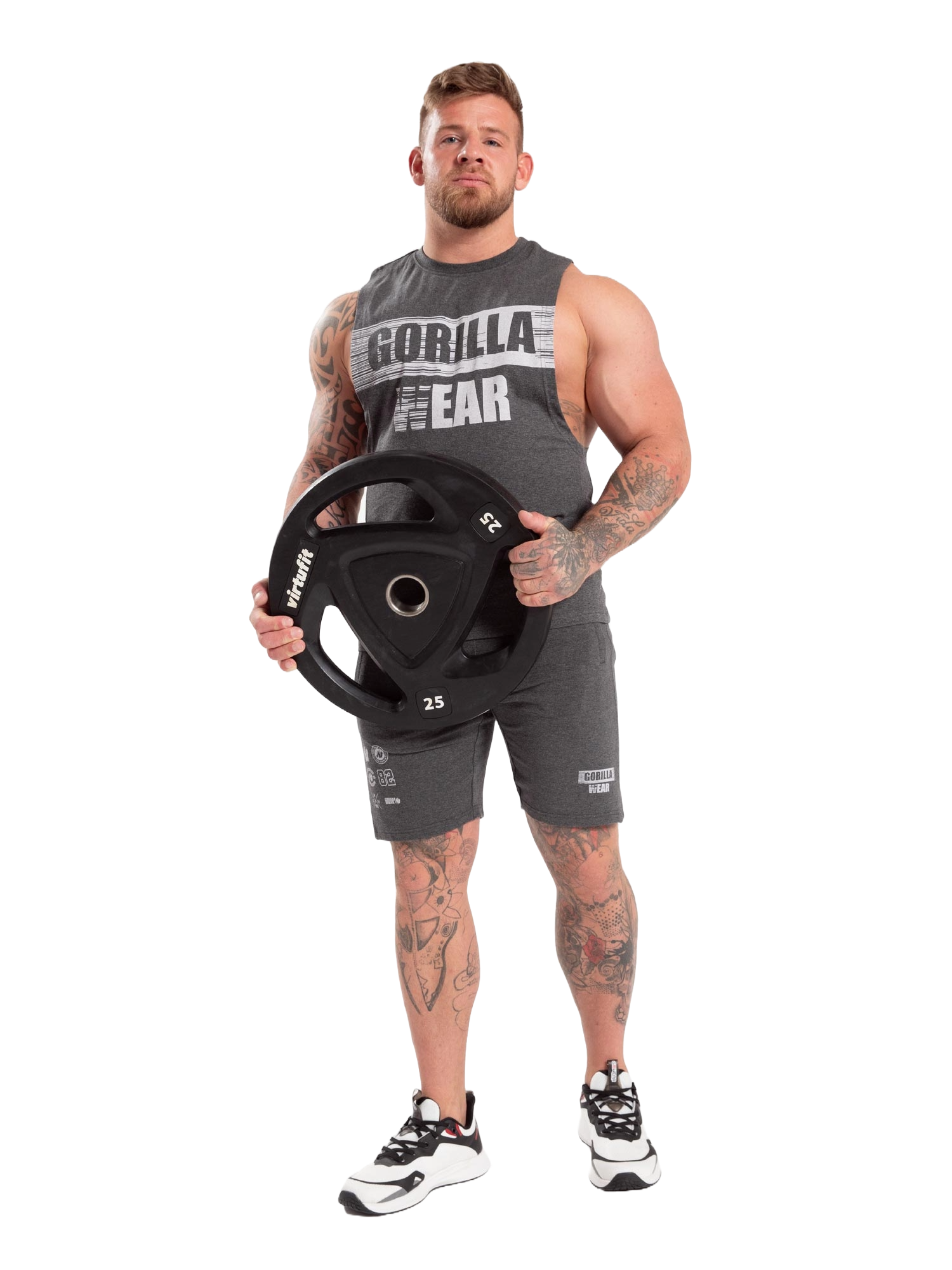 Gorilla Wear Lopez Drop Armhole Tank Top, dark grey melange Gorilla Wear
