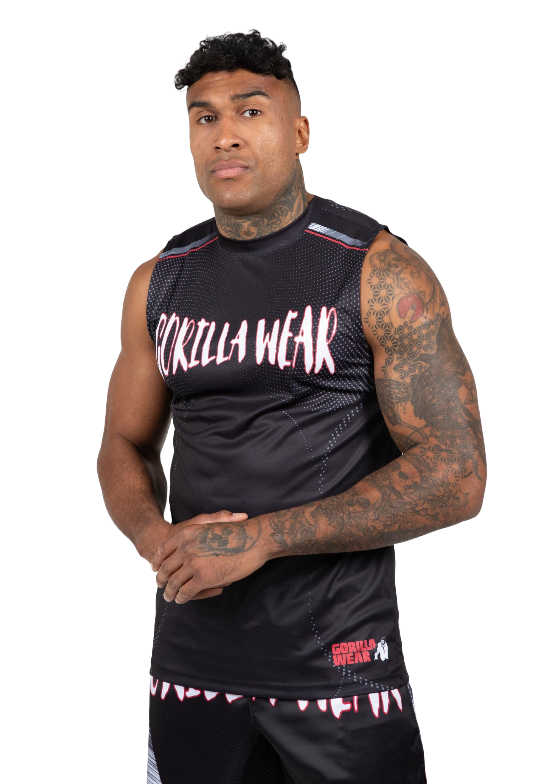 Gorilla Wear Clayton Tank Top, black/red Gorilla Wear