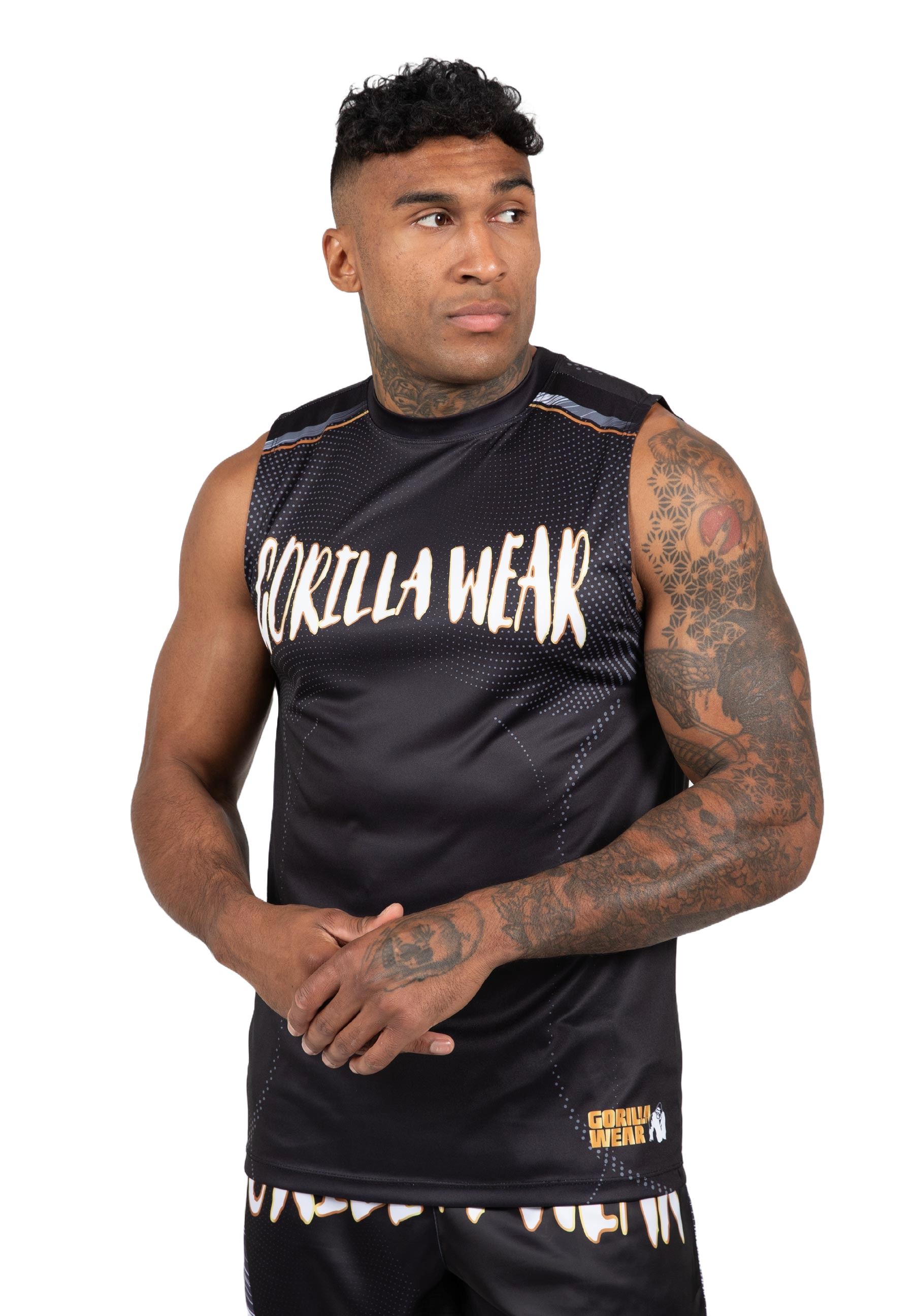 Gorilla Wear Clayton Tank Top, black/gold Gorilla Wear