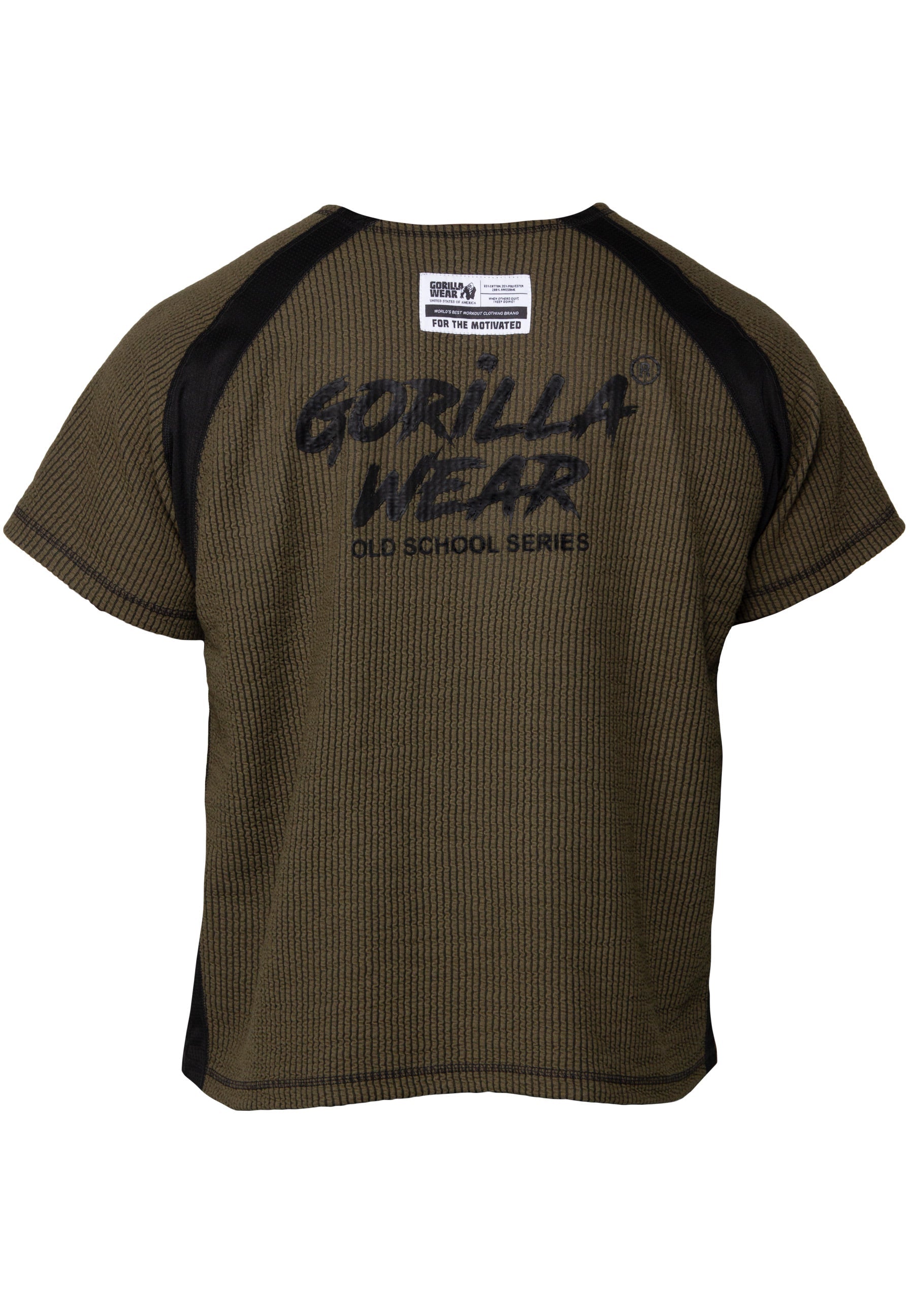 Gorilla Wear Augustine Old School Work Out Top, army green Gorilla Wear