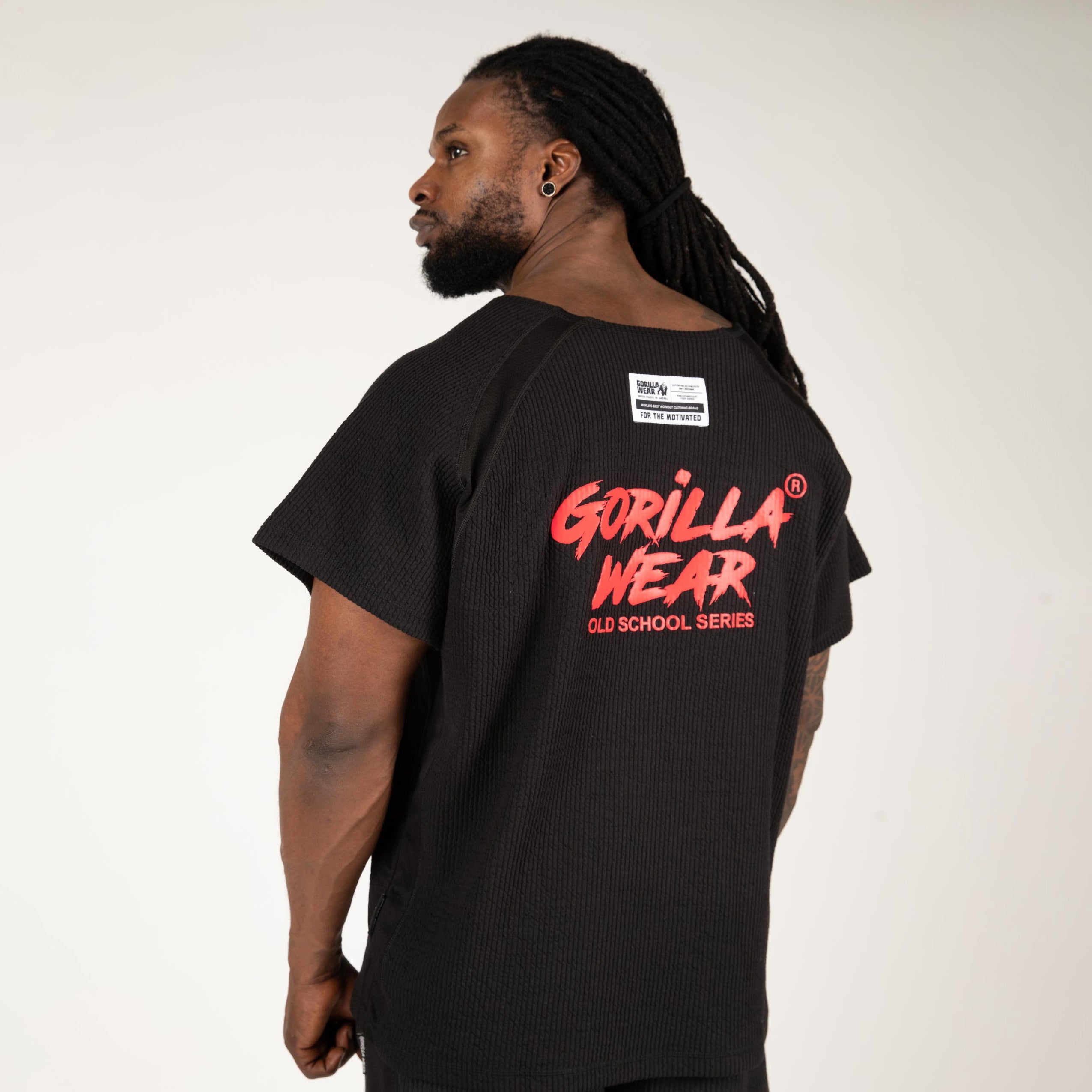 Gorilla Wear Augustine Old School Work Out Top, black/red Gorilla Wear