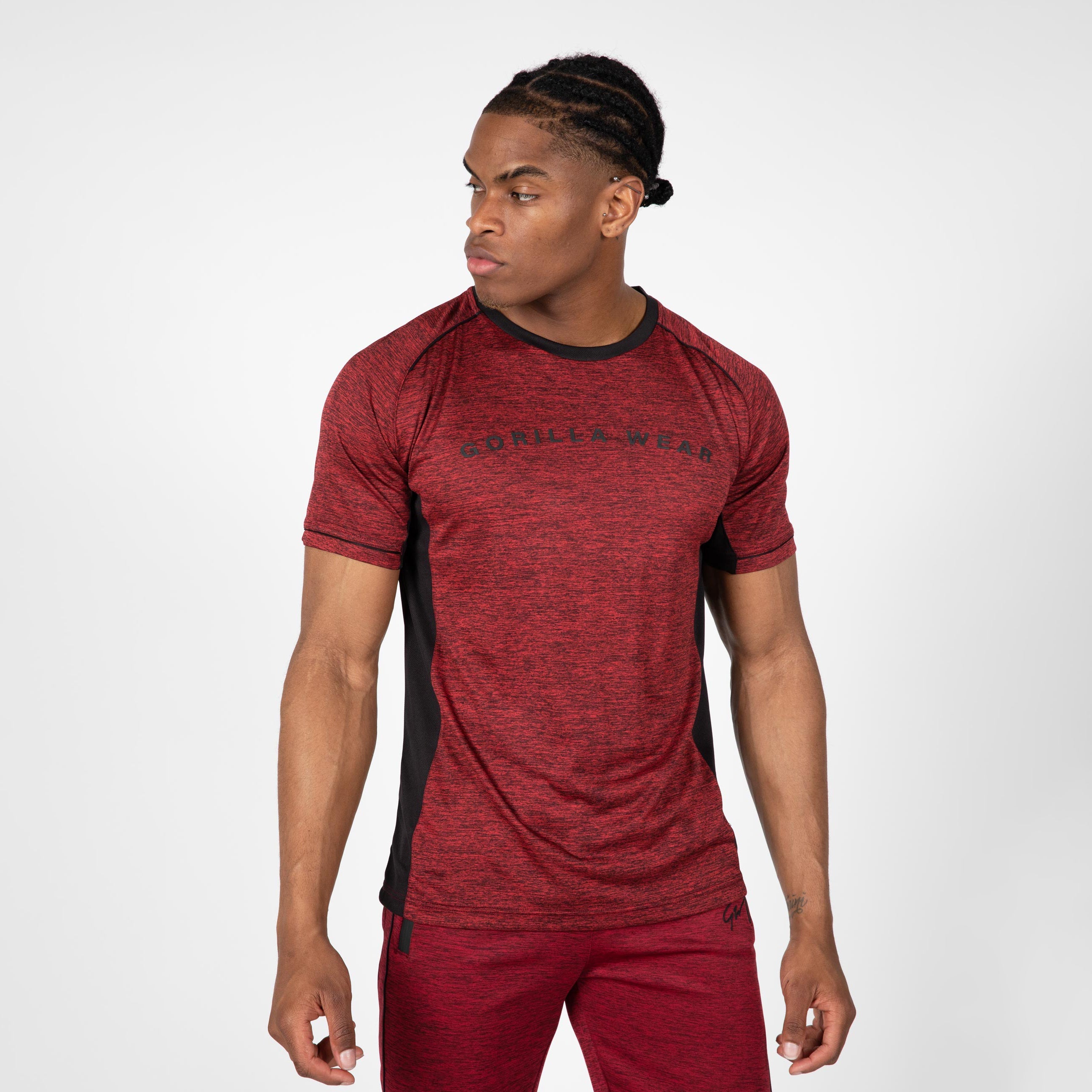 Gorilla Wear Fremont T-Shirt, burgundy red/black Gorilla Wear