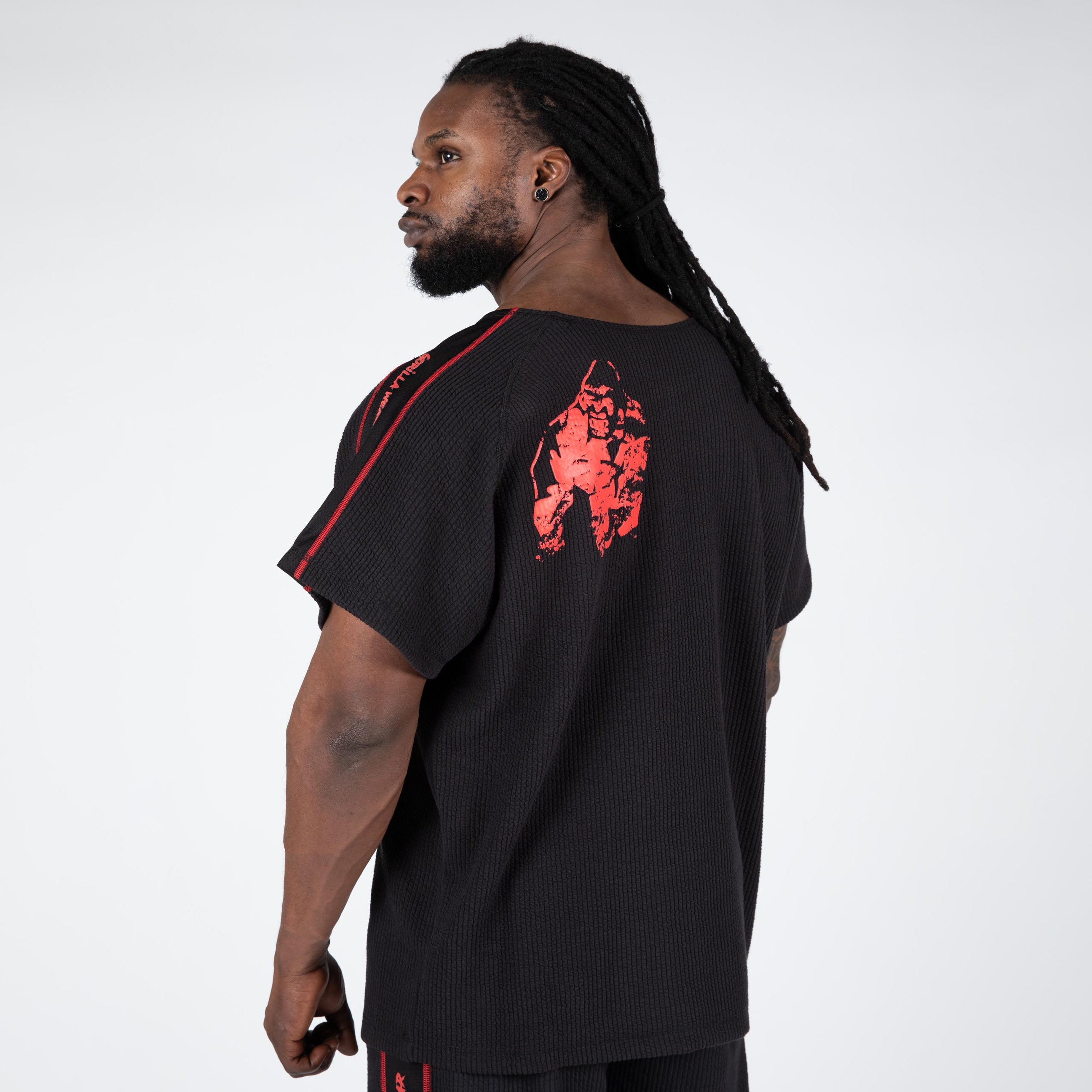 Gorilla Wear Buffalo Old School Workout Top, black/red Gorilla Wear