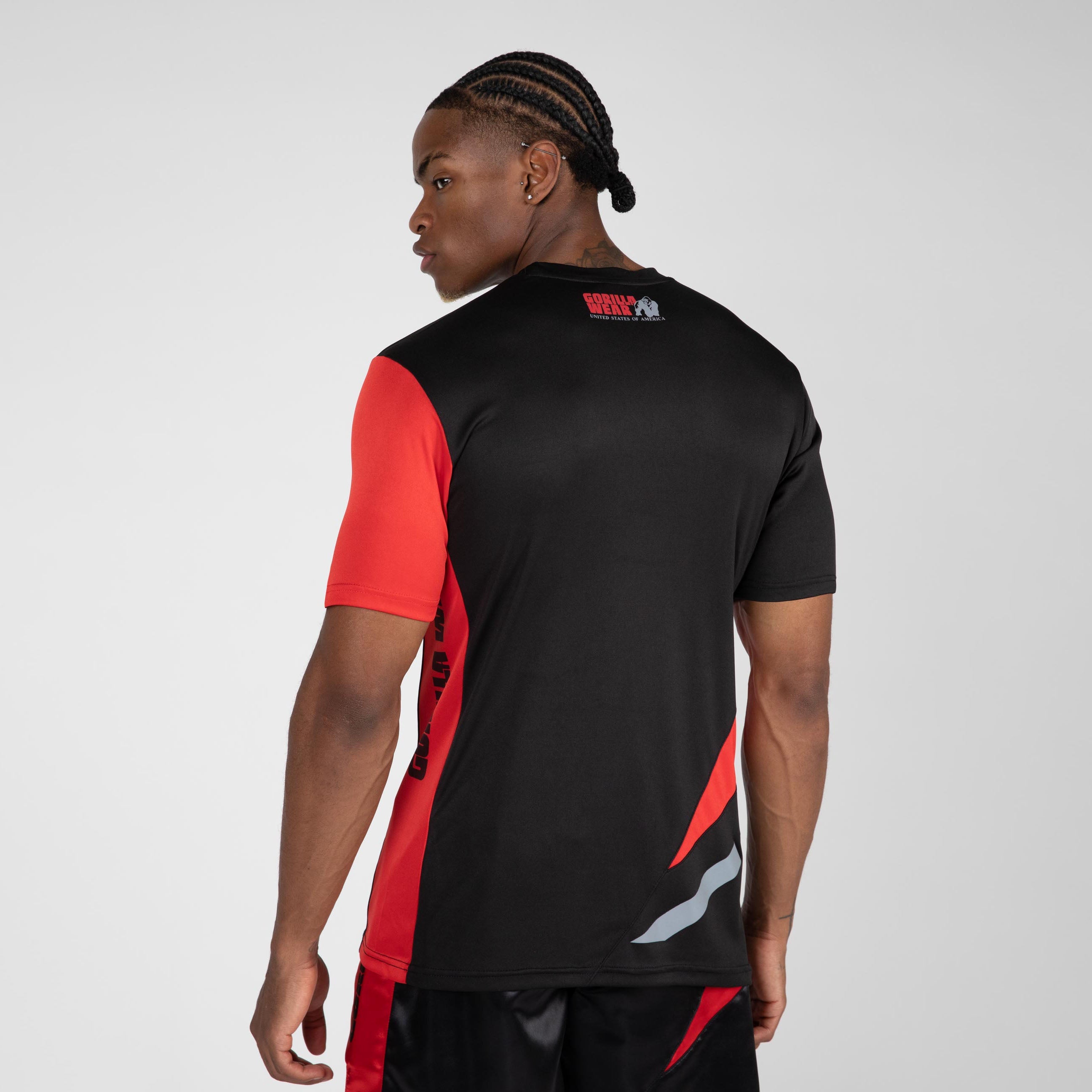 Gorilla Wear Hornell T-Shirt, black/red Gorilla Wear