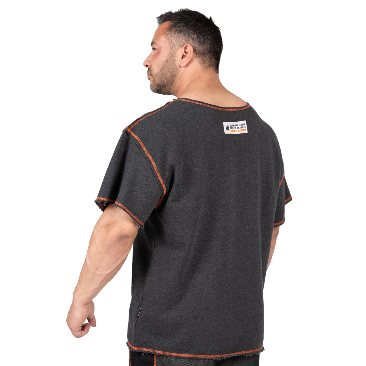 Gorilla Wear Wallace Workout Top, grey/orange Gorilla Wear