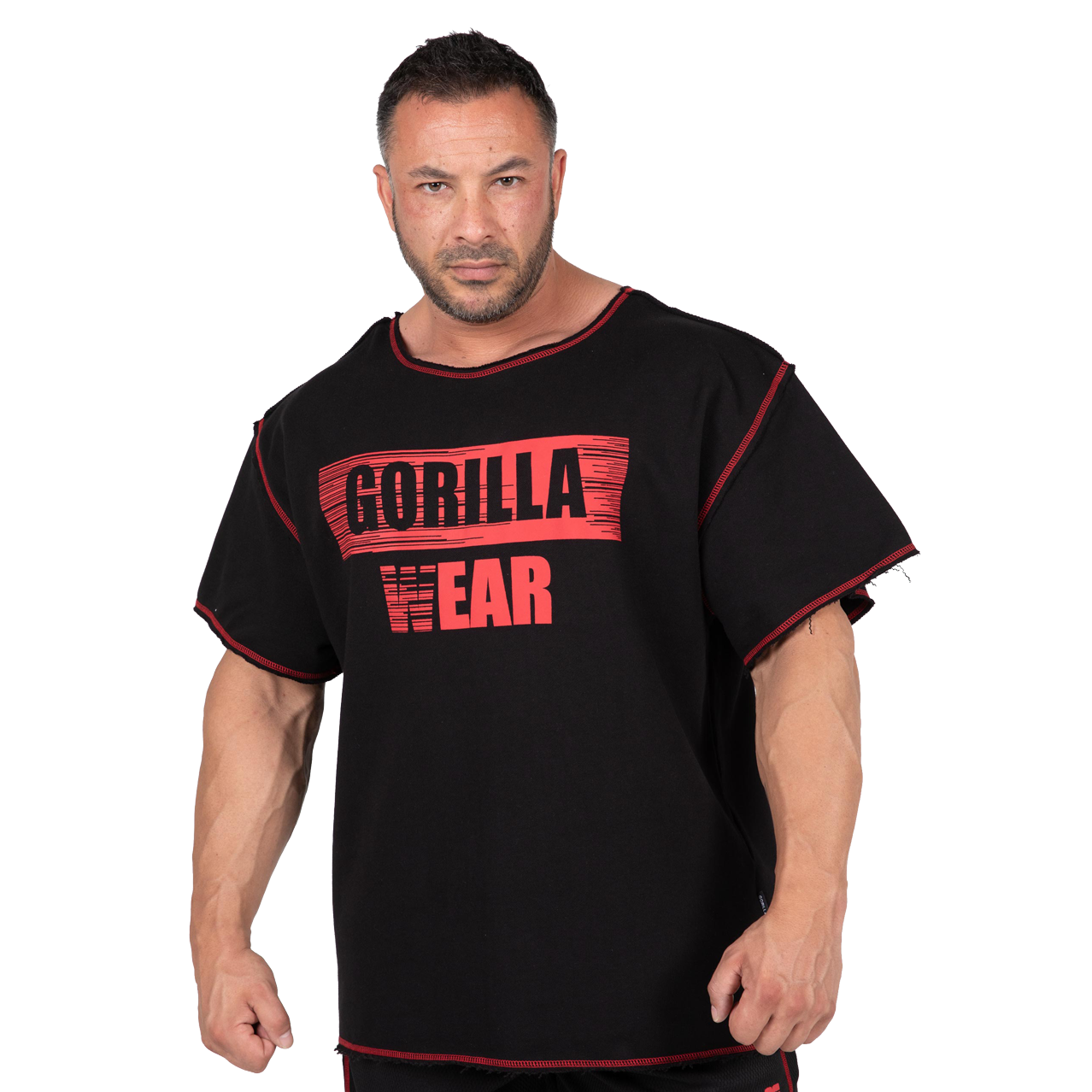 Gorilla Wear Wallace Workout Top, black/red Gorilla Wear