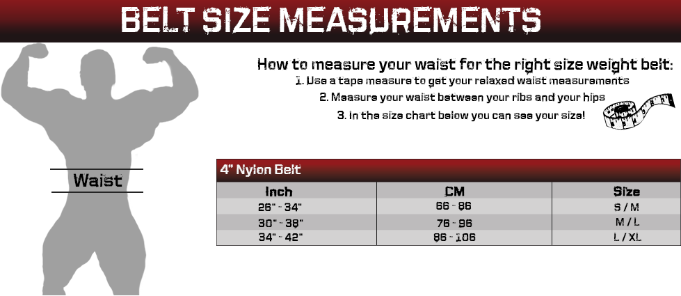 Gorilla Wear 4 Inch Nylon Belt, black/grey Gorilla Wear