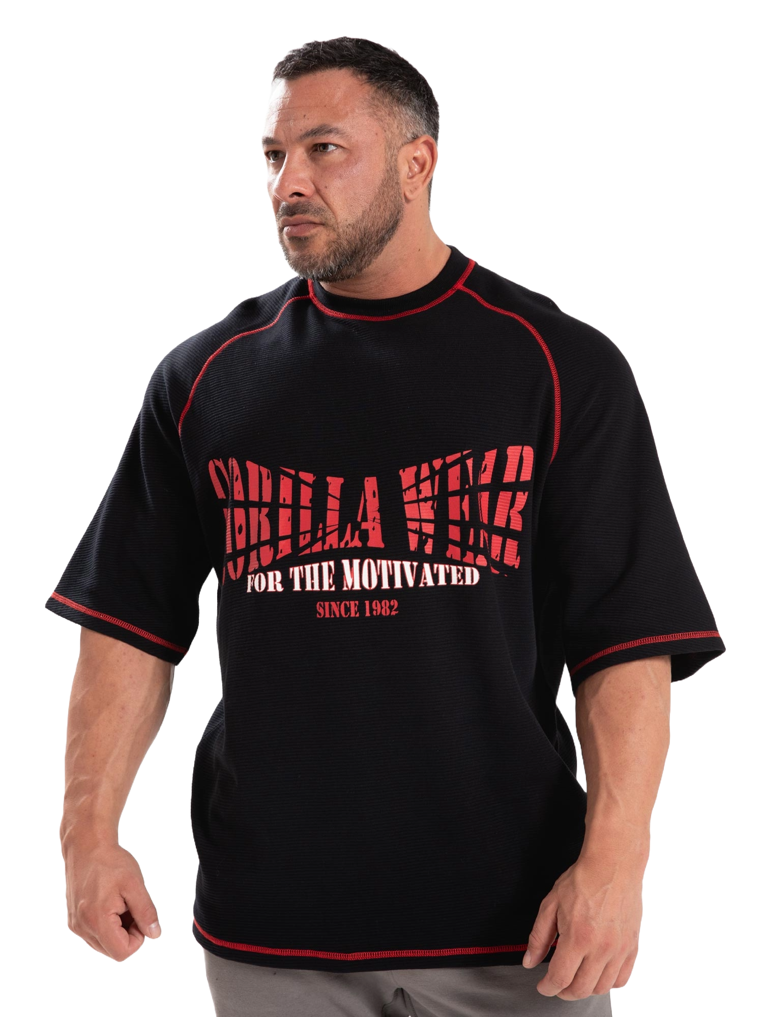 Gorilla Wear Finley Oversized T-Shirt, black/red Gorilla Wear