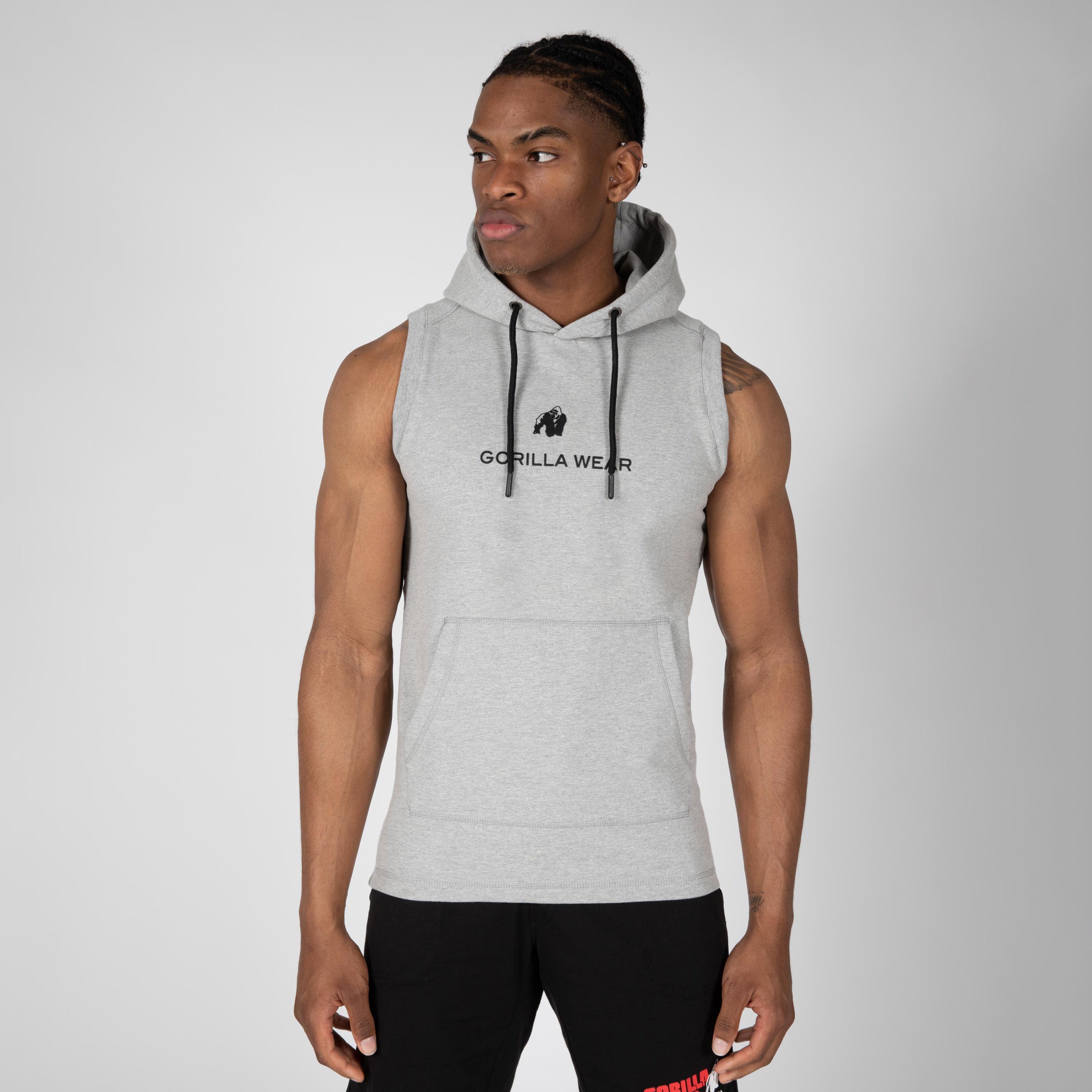 Gorilla Wear Lincoln Sleeveless Hoodie, grey Gorilla Wear