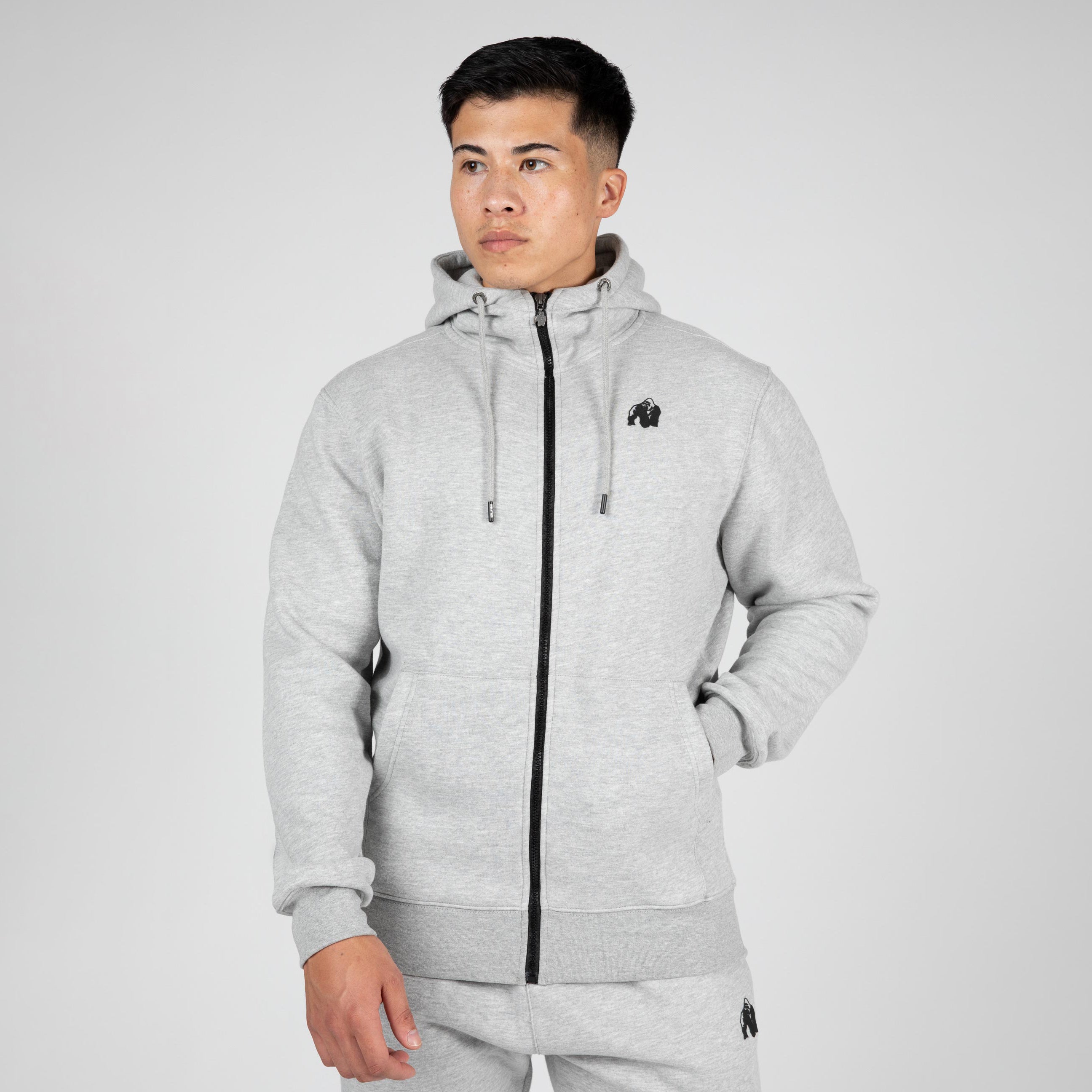 Gorilla Wear Kennewick Zipped Hoodie, grey Gorilla Wear
