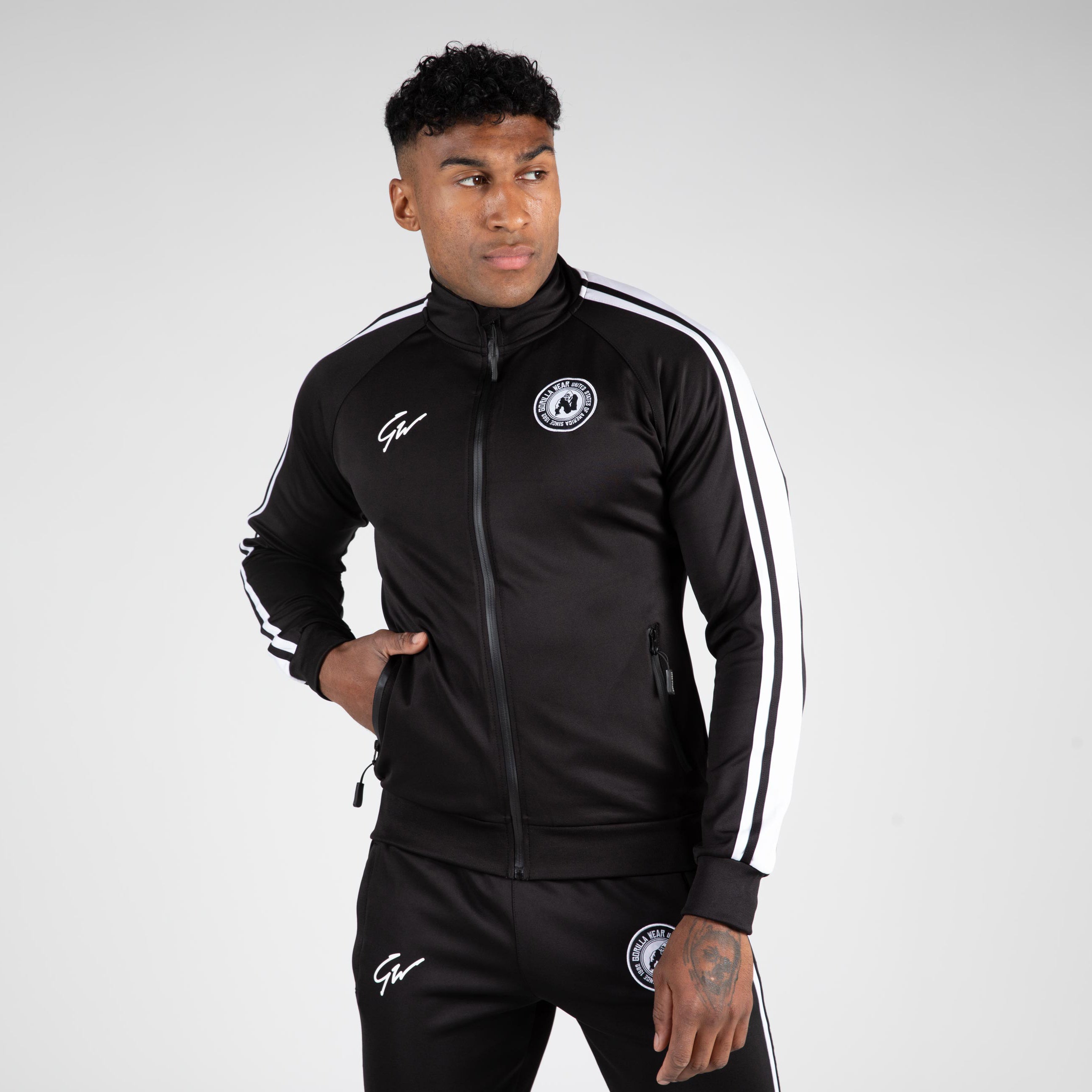 Gorilla Wear Stratford Track Jacket, black Gorilla Wear