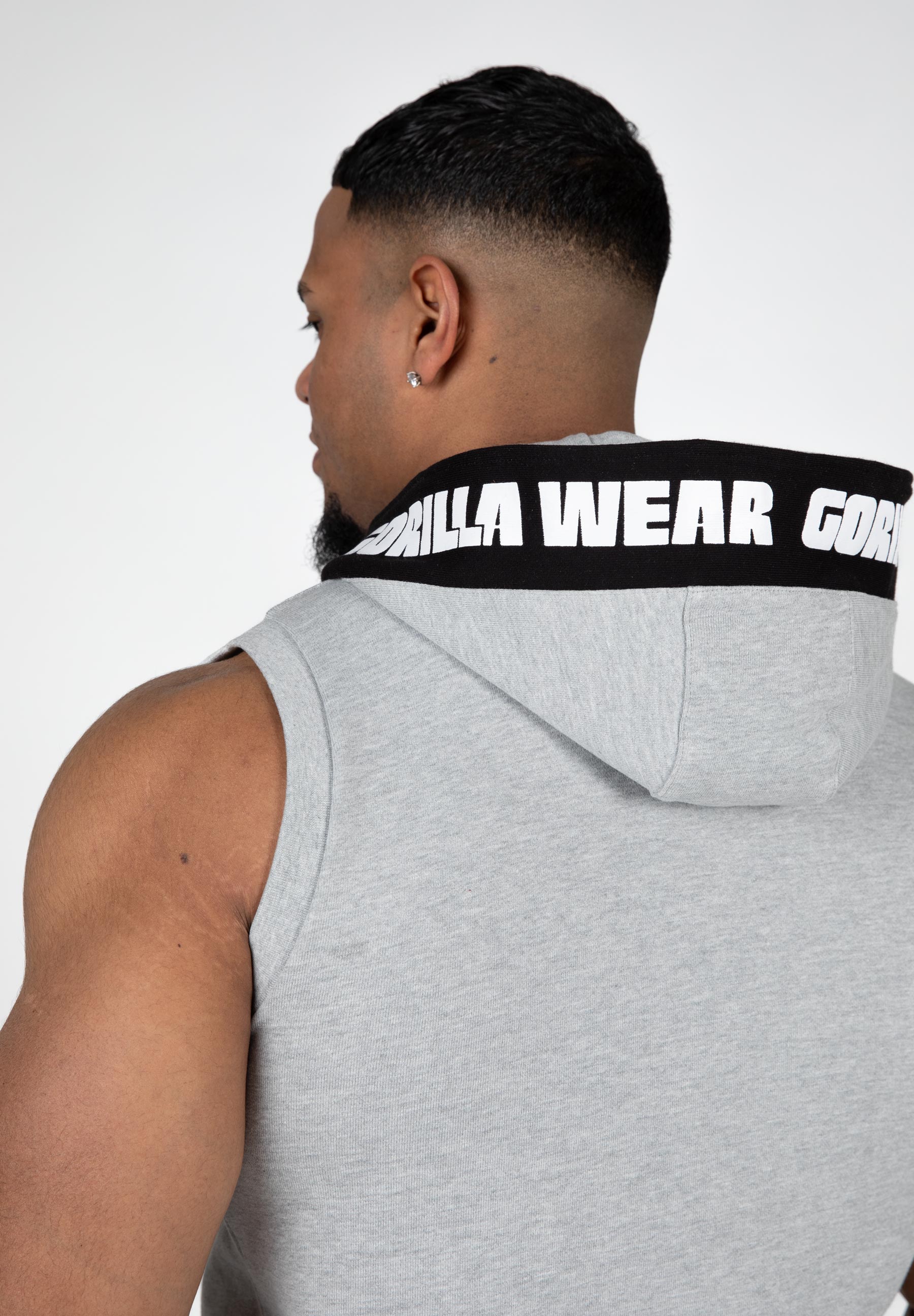 Gorilla Wear Milwaukee SL Zipped Hoodie, grey melange Gorilla Wear