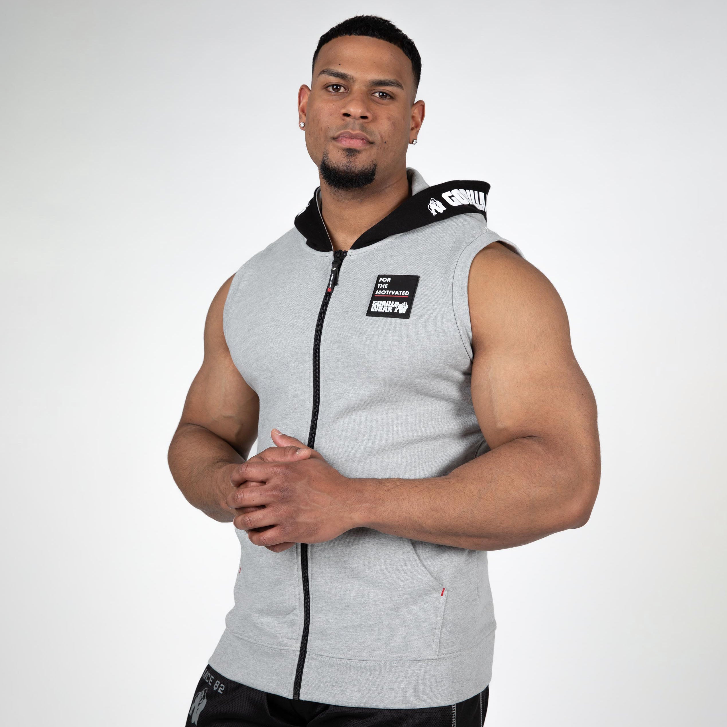 Gorilla Wear Milwaukee SL Zipped Hoodie, grey melange Gorilla Wear