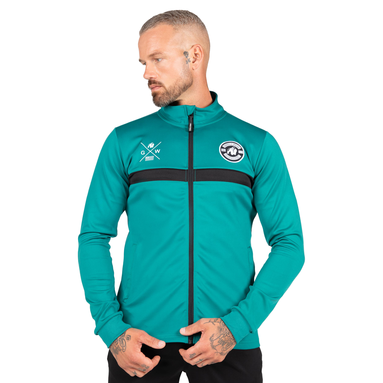 Gorilla Wear Vernon Track Jacket, teal green Gorilla Wear