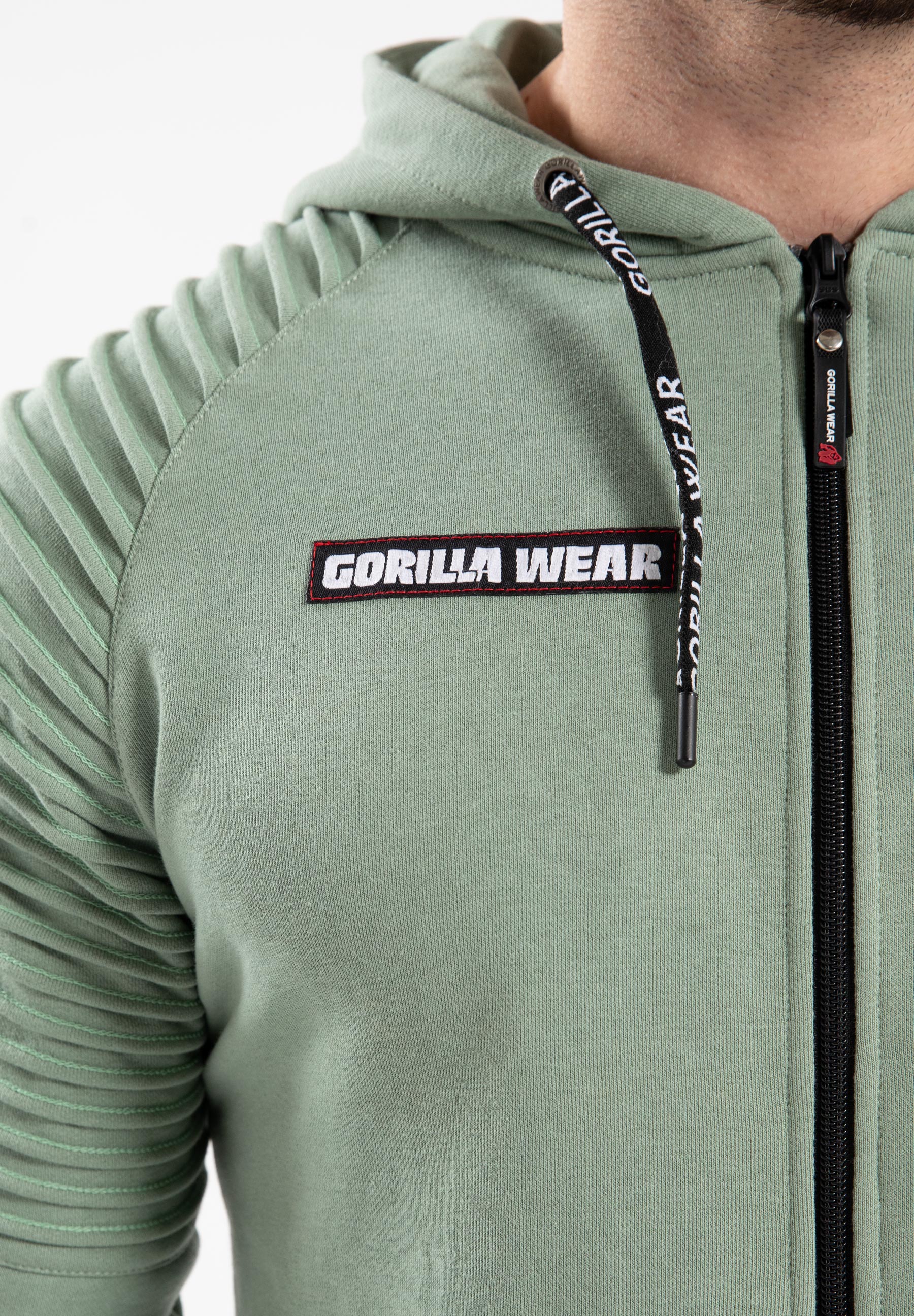 Gorilla Wear Georgia Zipped Hoodie, green bay Gorilla Wear