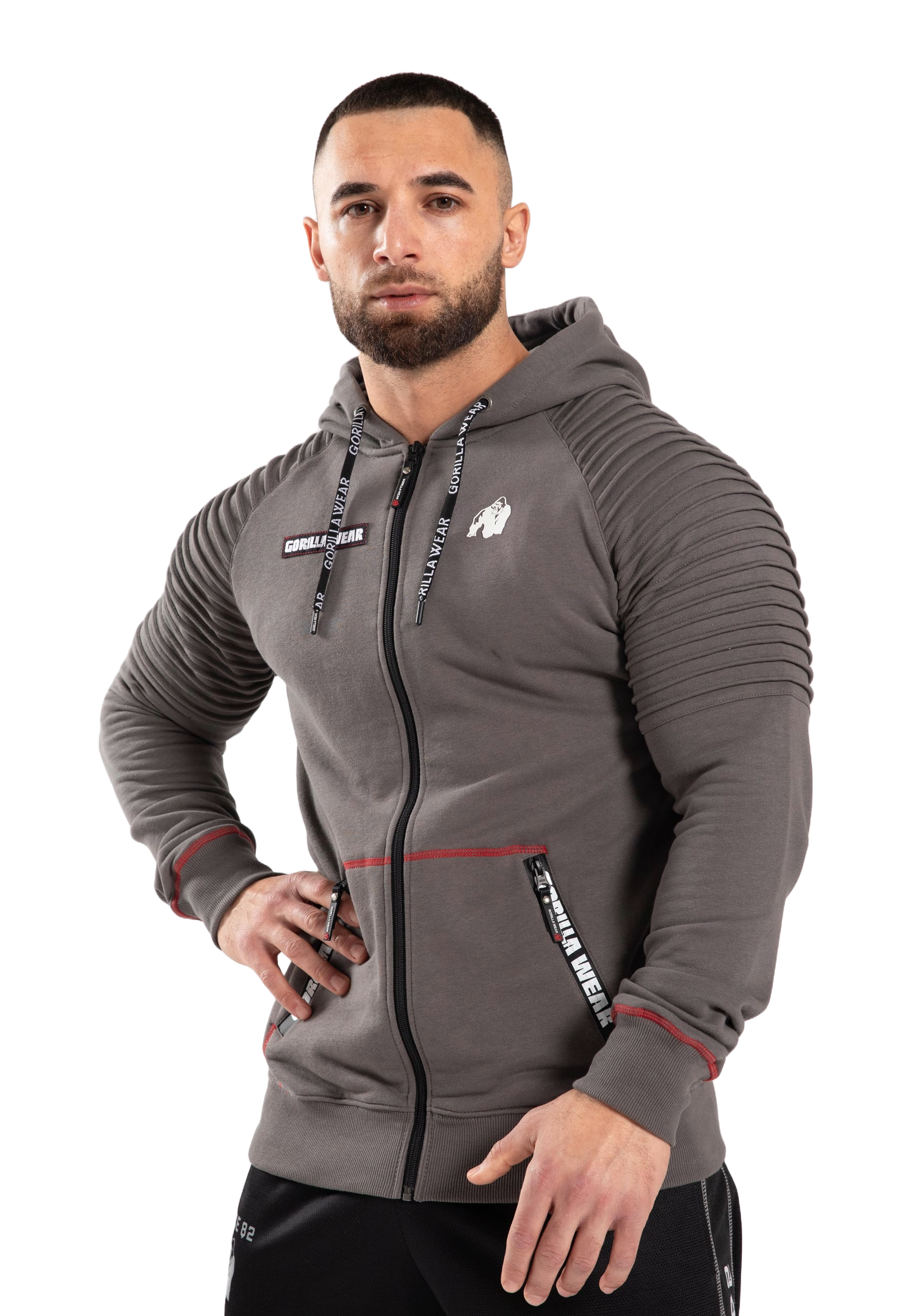 Gorilla Wear Georgia Zipped Hoodie, grey Gorilla Wear