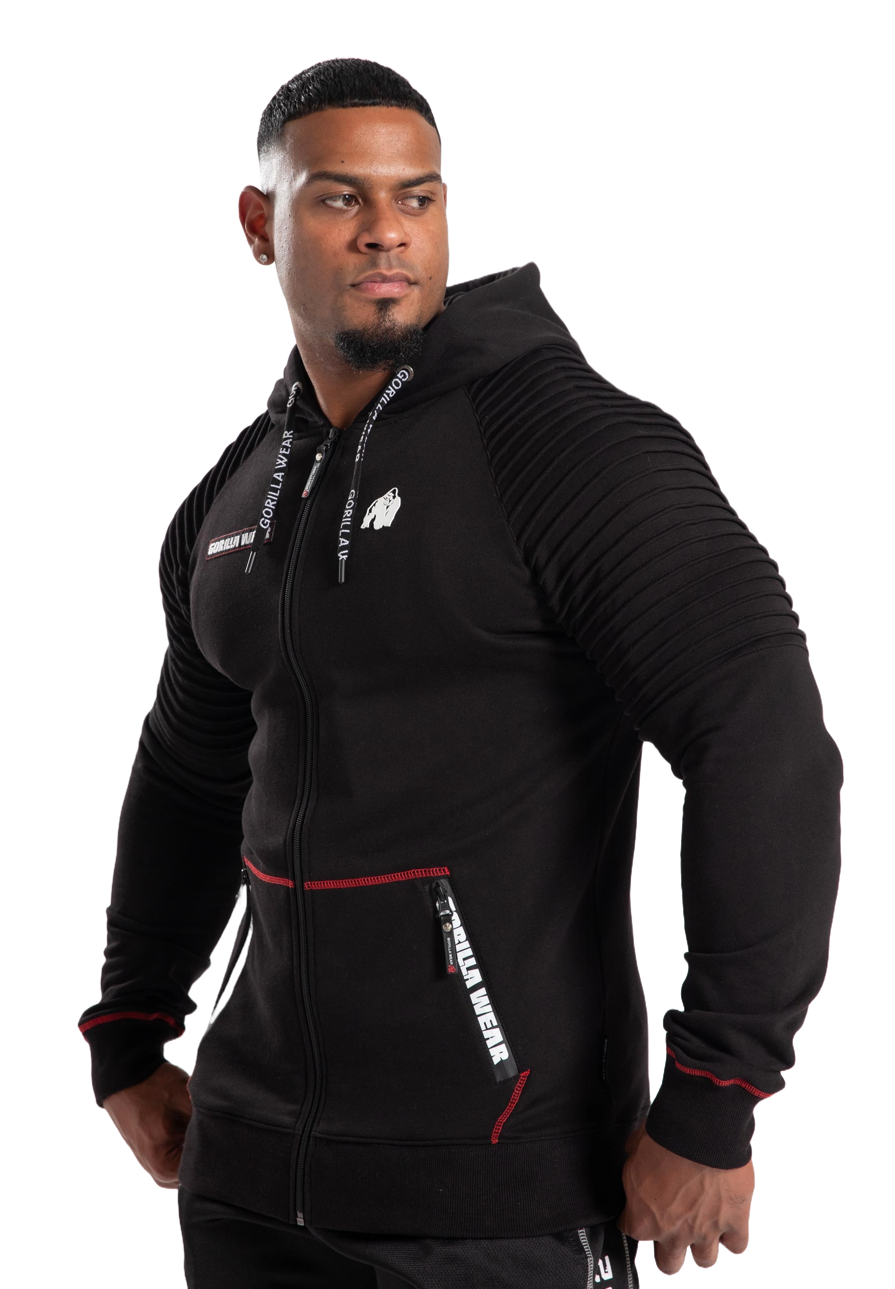 Gorilla Wear Georgia Zipped Hoodie, black Gorilla Wear
