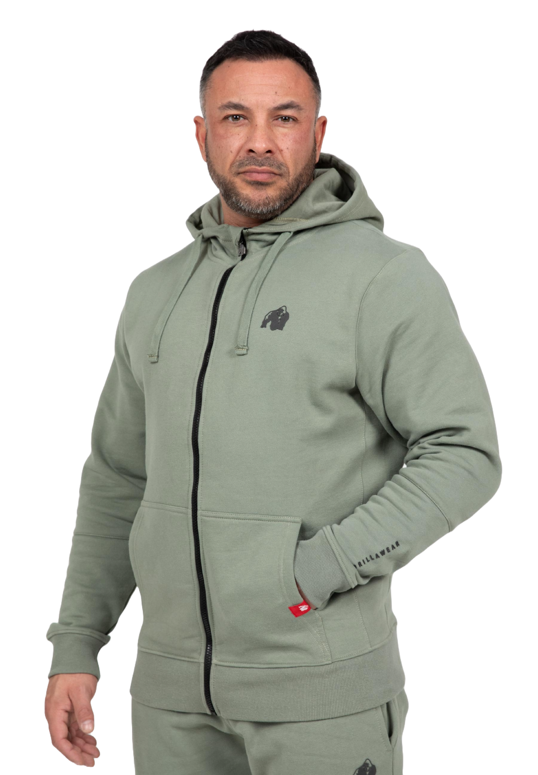 Gorilla Wear Leon Zipped Hoodie, green Gorilla Wear