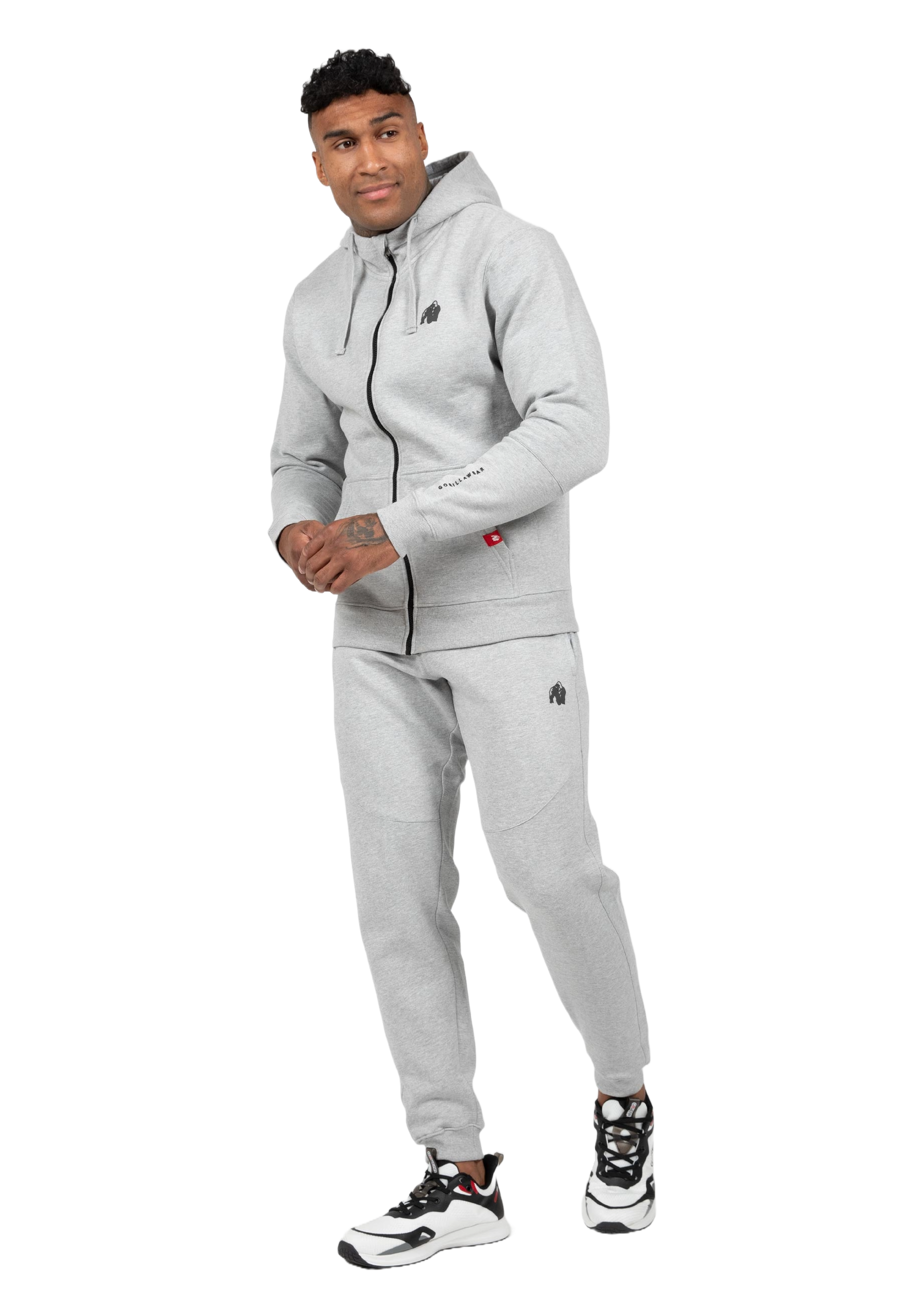 Gorilla Wear Leon Zipped Hoodie, grey Gorilla Wear