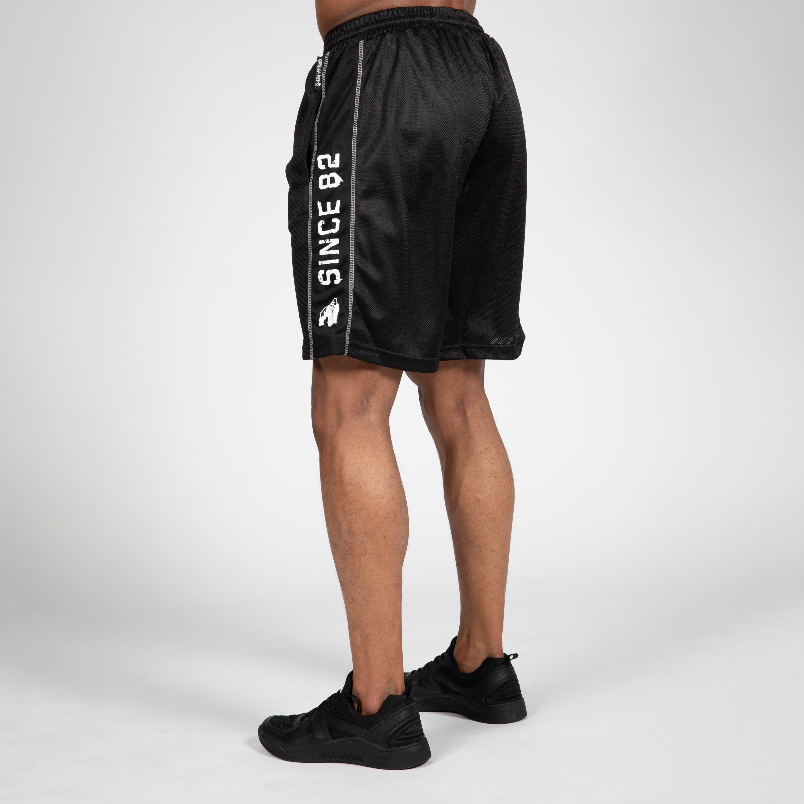 Gorilla Wear Functional Mesh Shorts, black/white Gorilla Wear