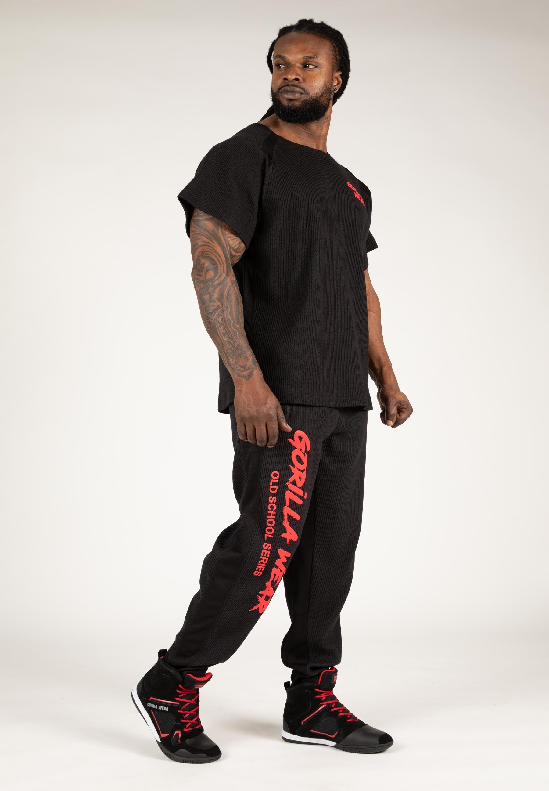 Gorilla Wear Augustine Old School Pants, black/red Gorilla Wear