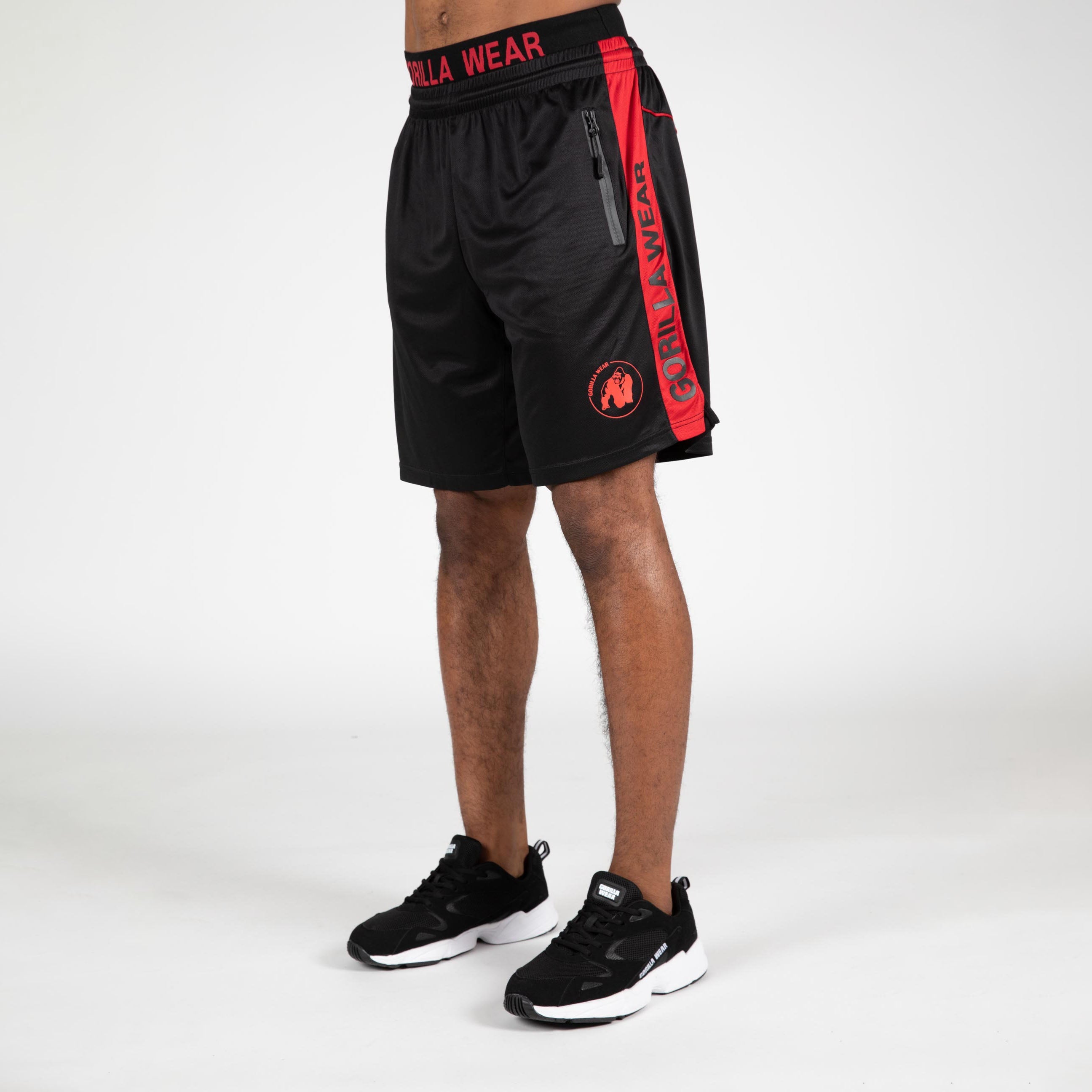 Gorilla Wear Atlanta Shorts, black/red Gorilla Wear
