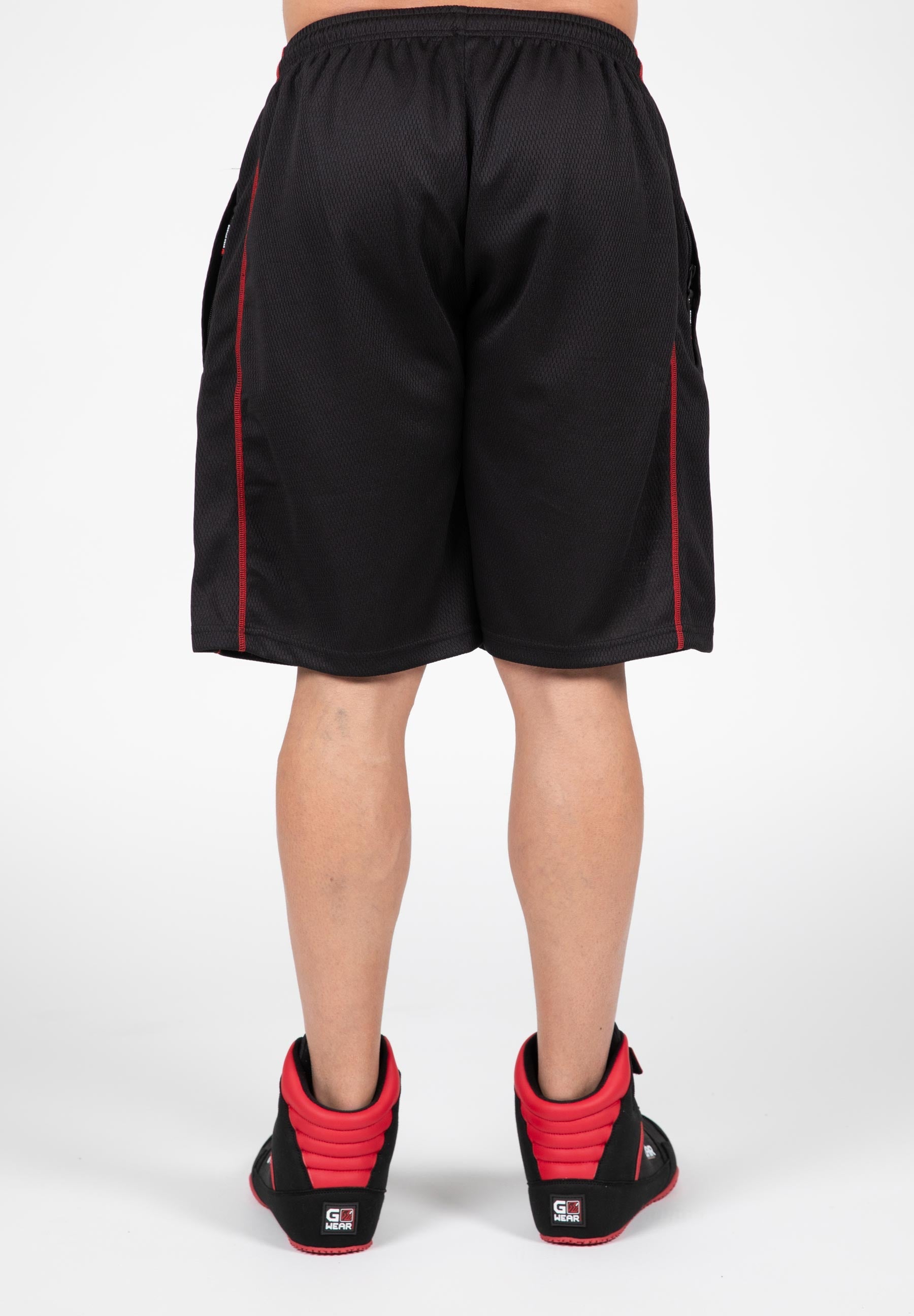 Gorilla Wear Wallace Mesh Shorts, black/red Gorilla Wear