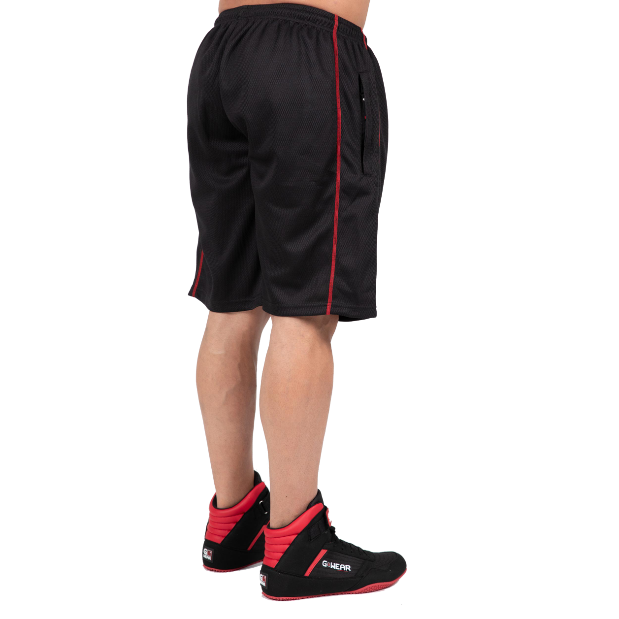Gorilla Wear Wallace Mesh Shorts, black/red Gorilla Wear
