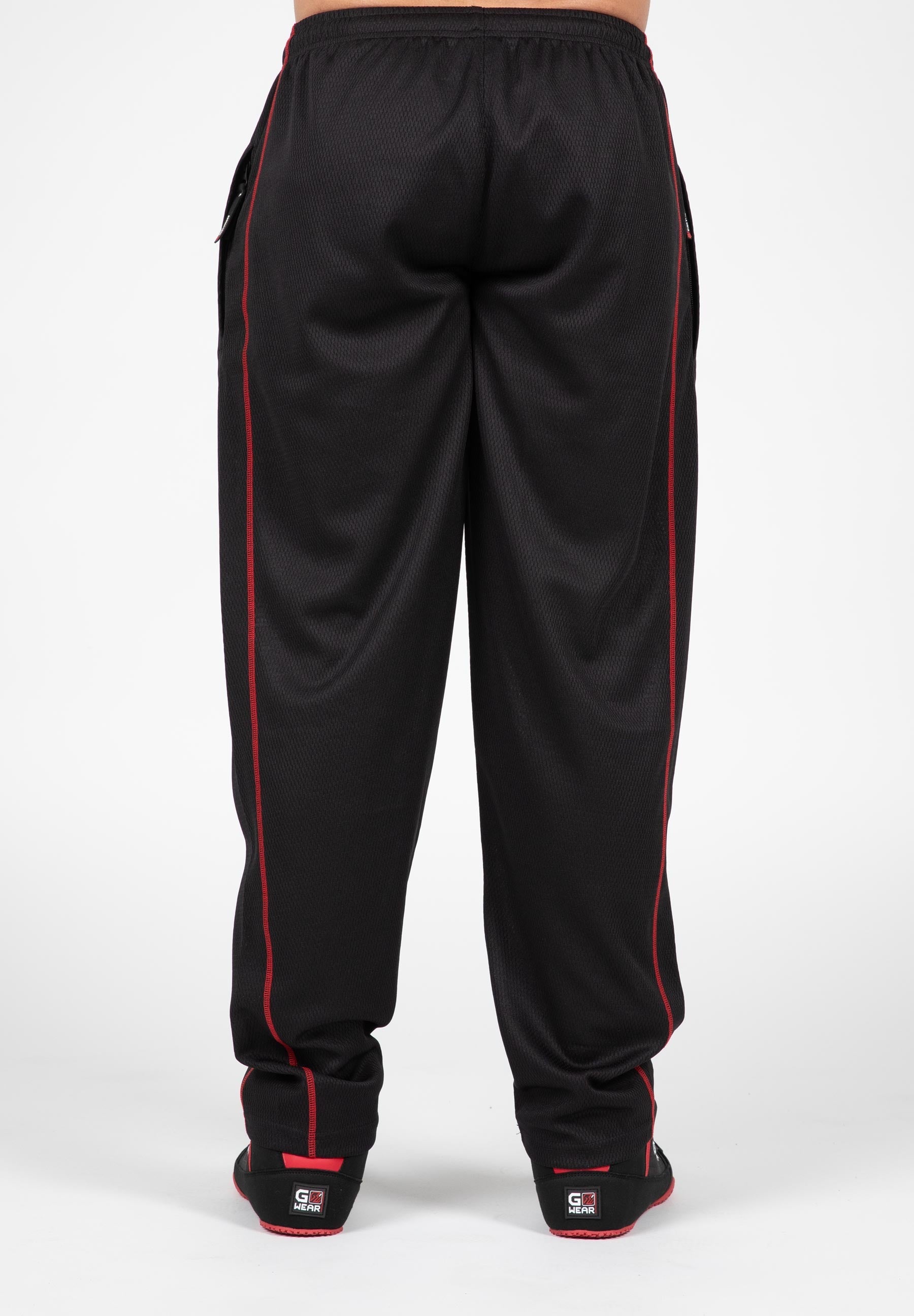 Gorilla Wear Wallace Mesh Pants, black/red Gorilla Wear