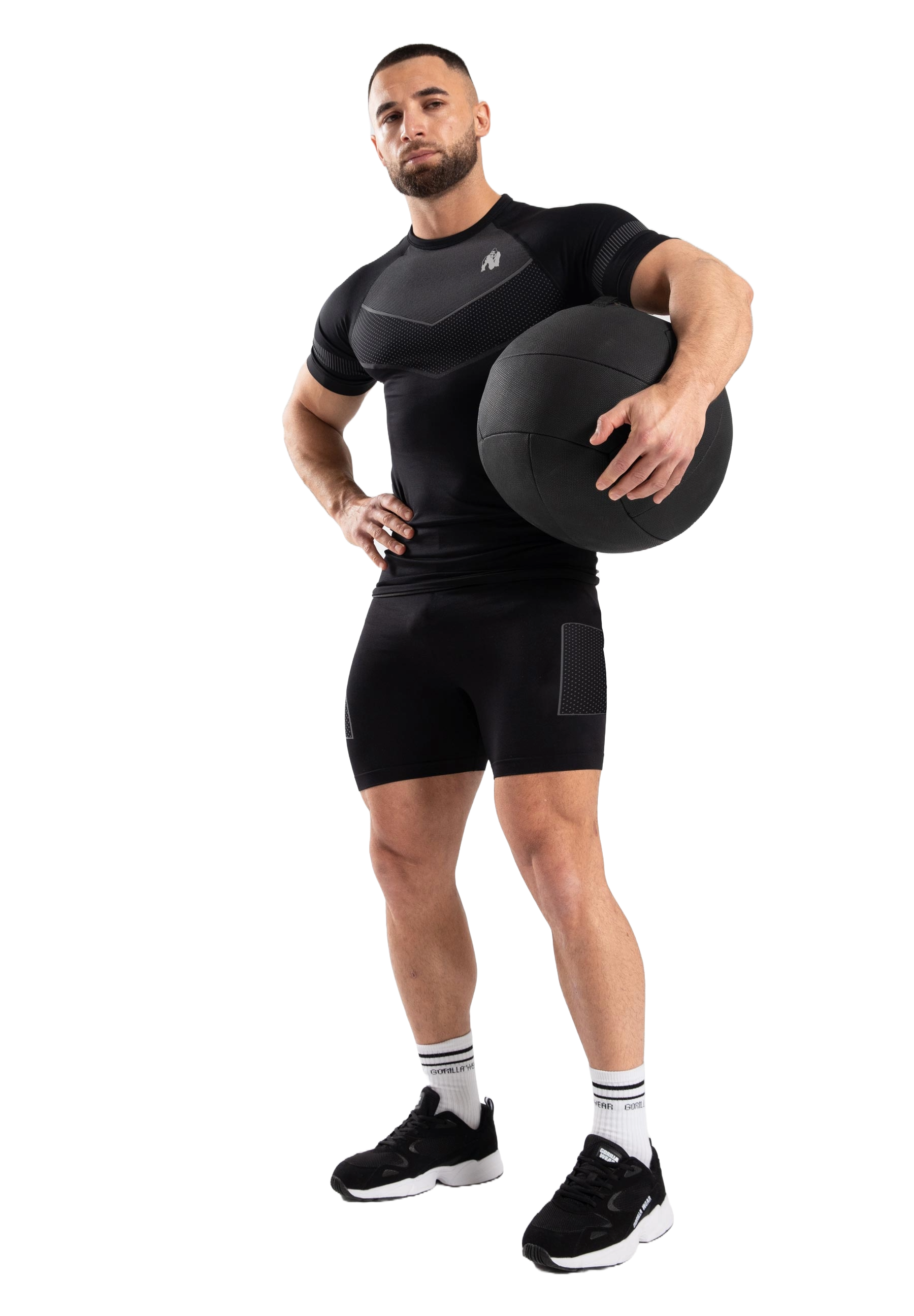 Gorilla Wear Norton Seamless Short Tights, black Gorilla Wear