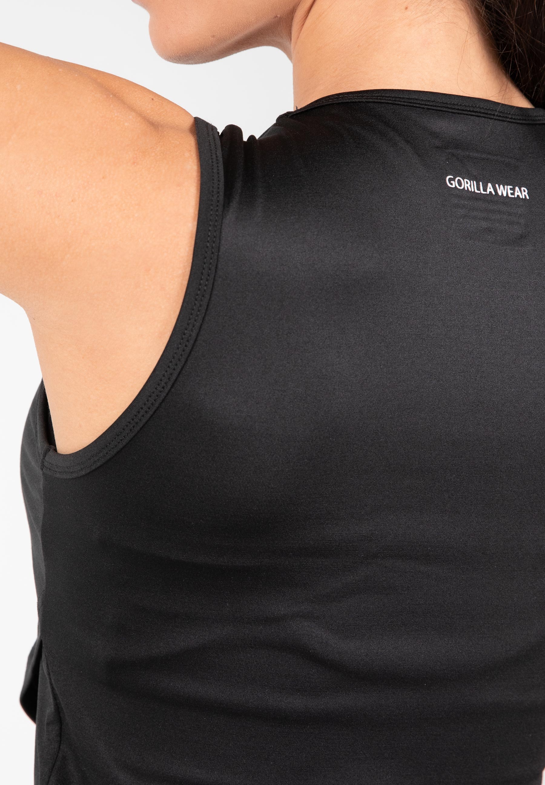 Gorilla Wear Estelle Twisted Crop Top, black Gorilla Wear