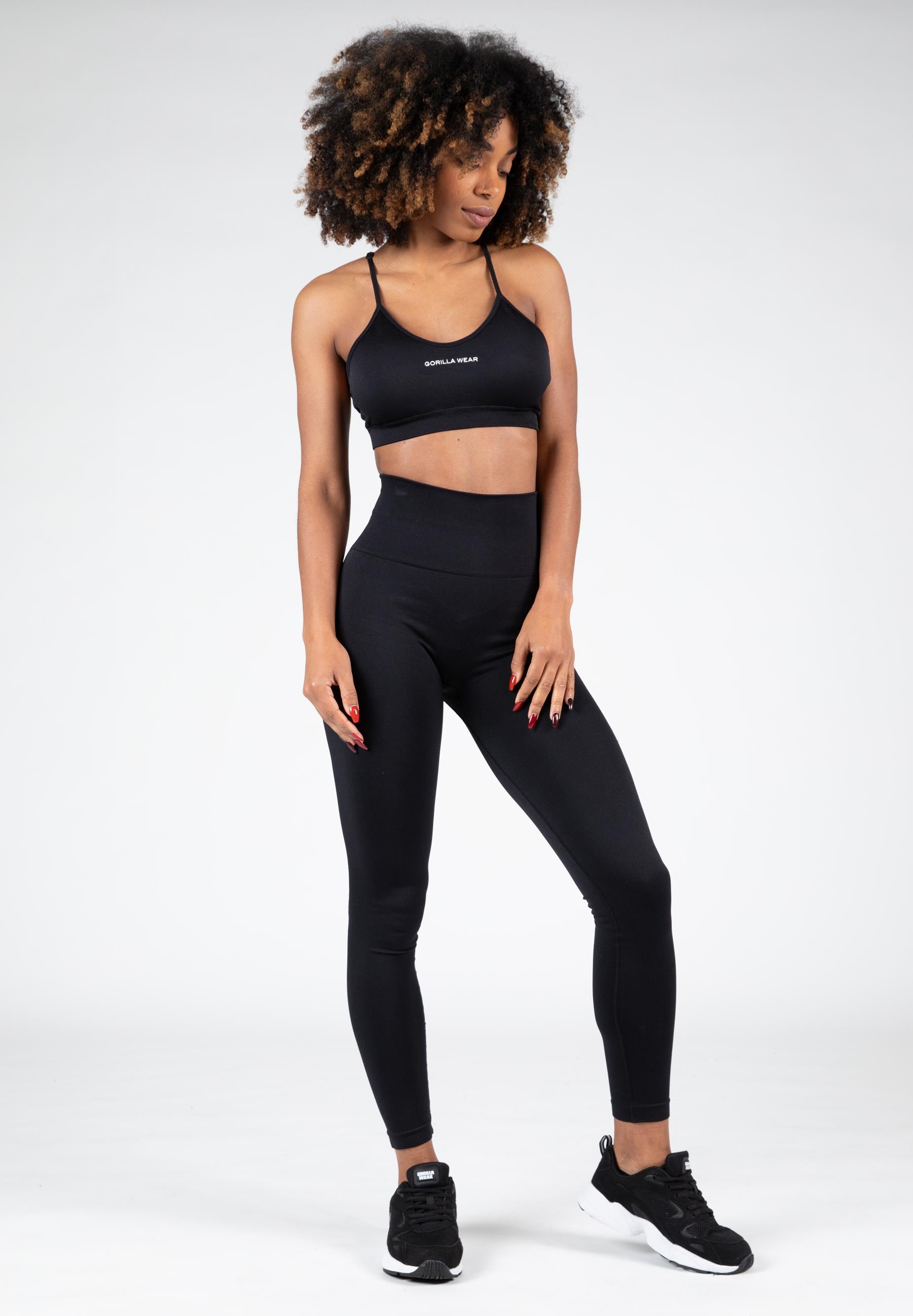 Gorilla Wear Quincy Seamless Sports Bra Black