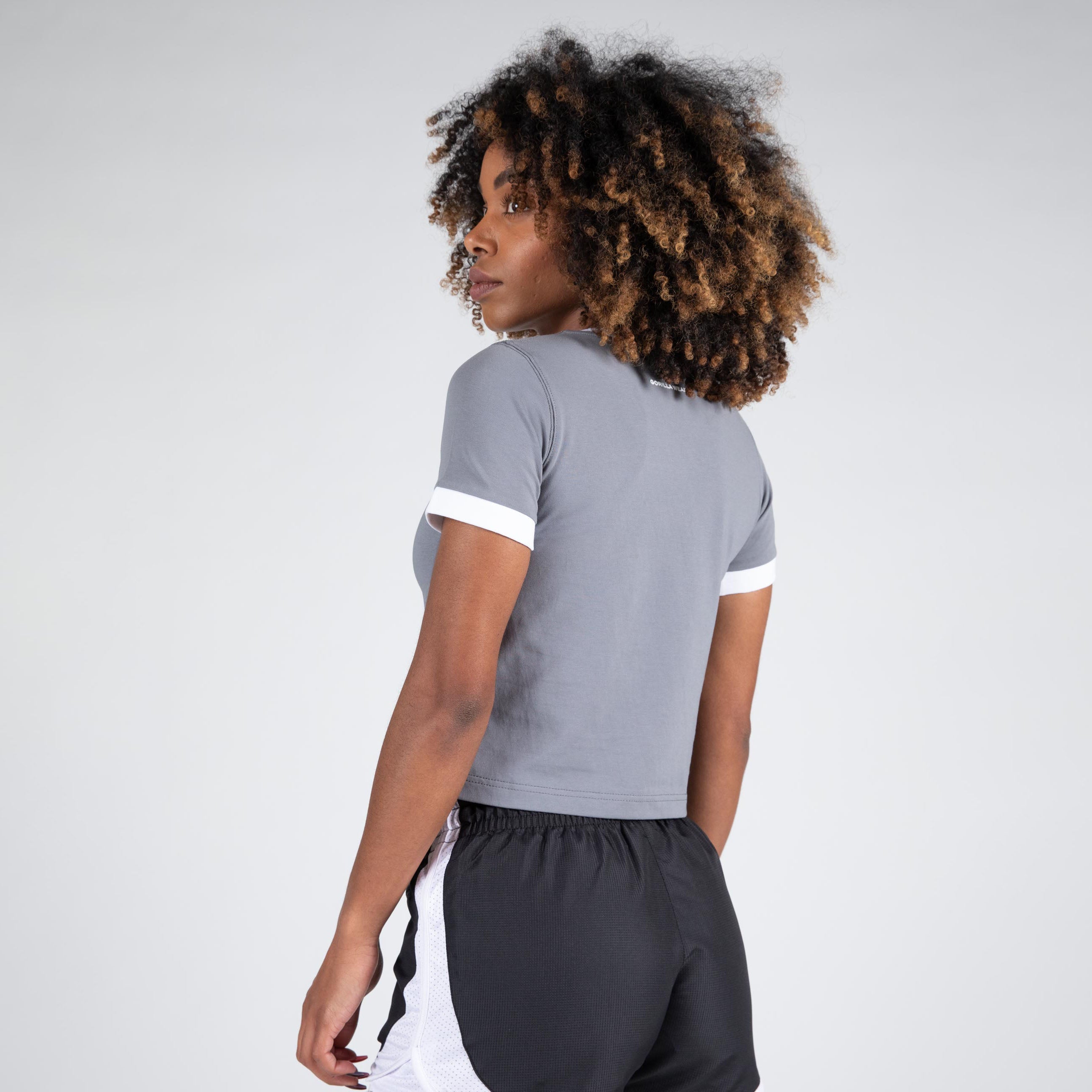 Gorilla Wear New Orleans Cropped T-Shirt, grey Gorilla Wear