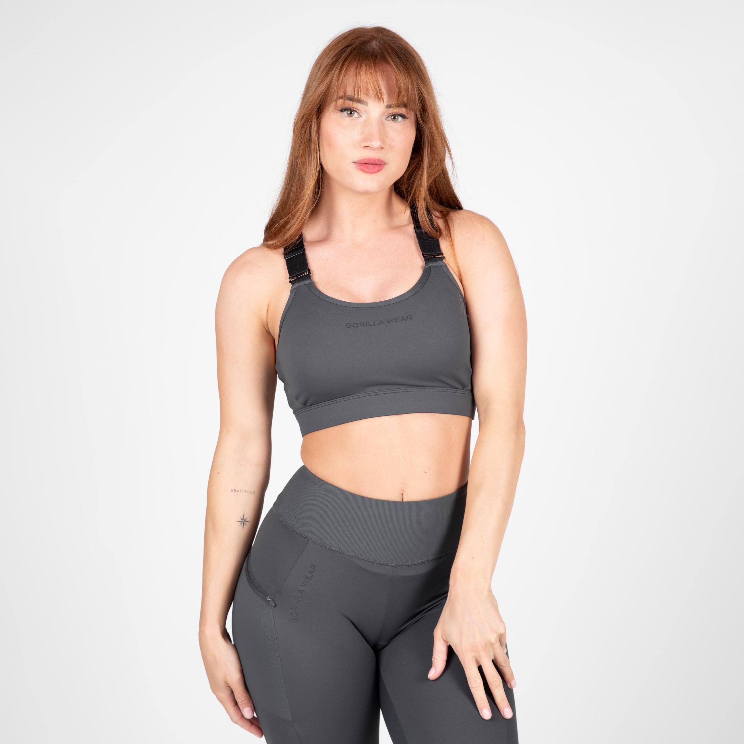 Gorilla Wear Monroe Sports Bra, grey Gorilla Wear