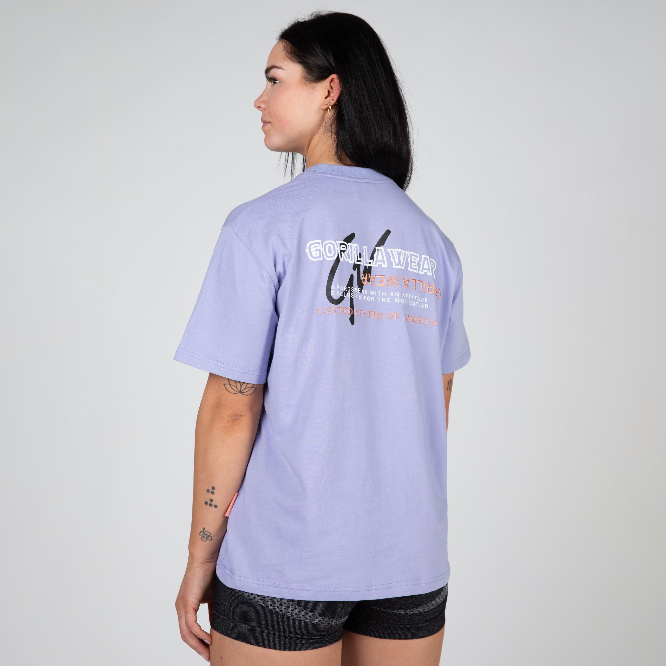 Gorilla Wear Medina Oversized T-Shirt, lilac Gorilla Wear